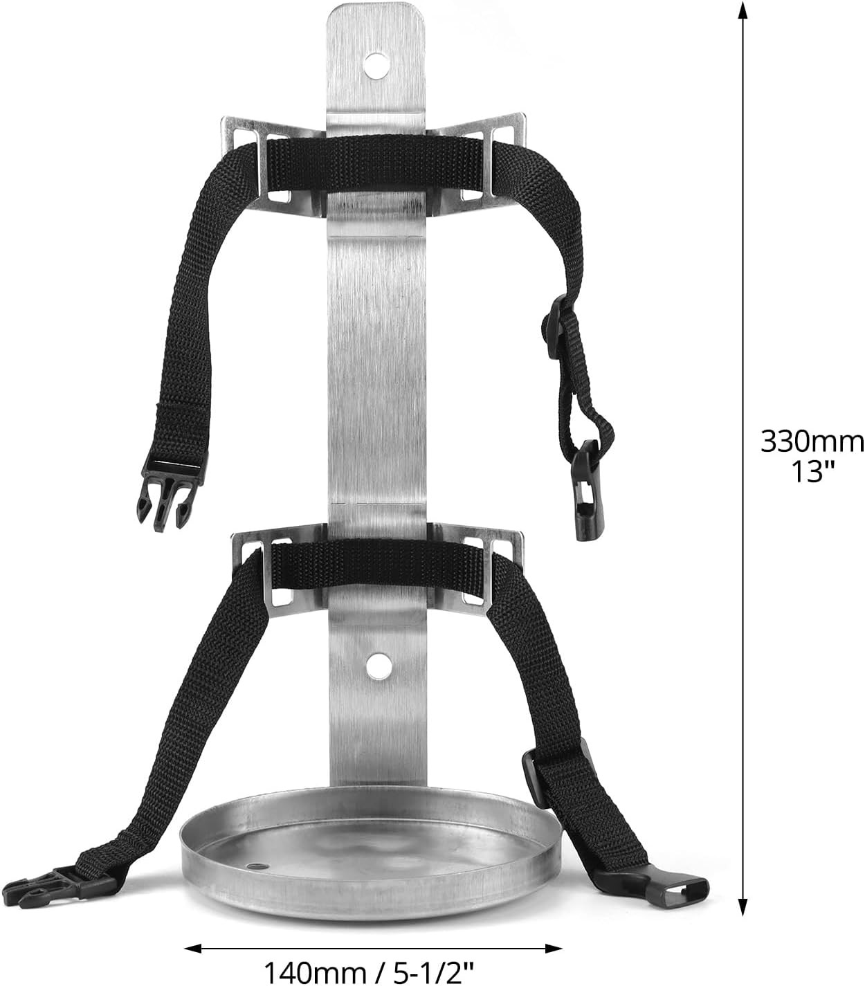 2 Pack Stainless Steel Fire Extinguisher Brackets 5.5’’ Dia Quick Release Mounts