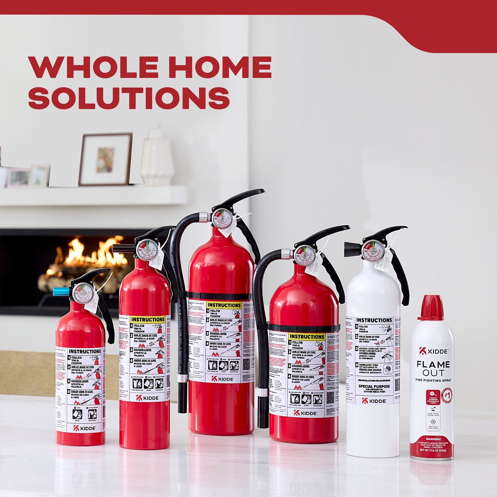 (2 pack) Kidde Basic Fire Extinguisher for Home, Residential 1A10BC
