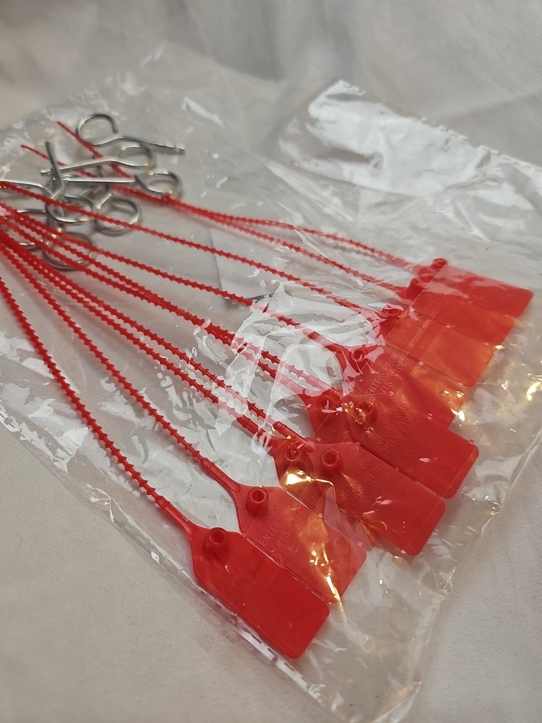 🔥🧯10-FIRE EXTINGUISHER TAMPER FLAG SEALS +10-PULL PINS