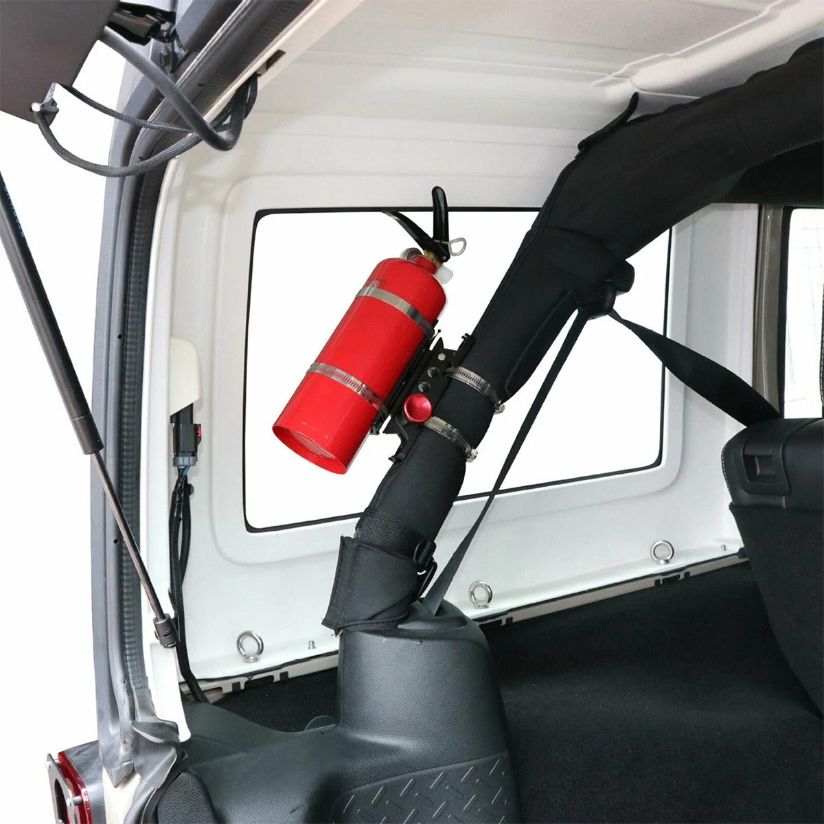 Car Fire Extinguisher Holder Mount Bracket Adjustable For Jeep Wrangler Kawasaki