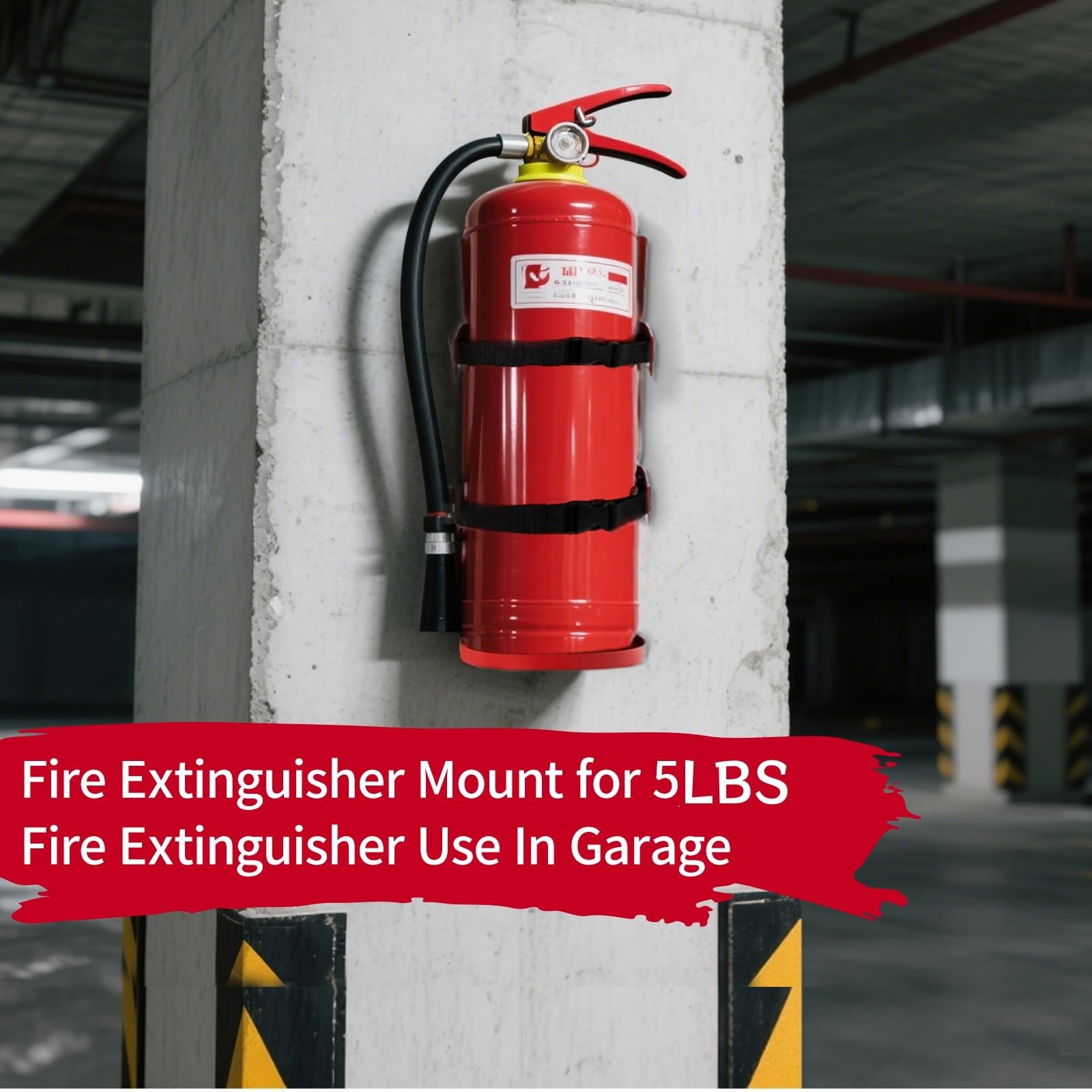 Wall Mounted Fire Extinguisher Mount Bracket For 5 Pound Home Car RV Truck