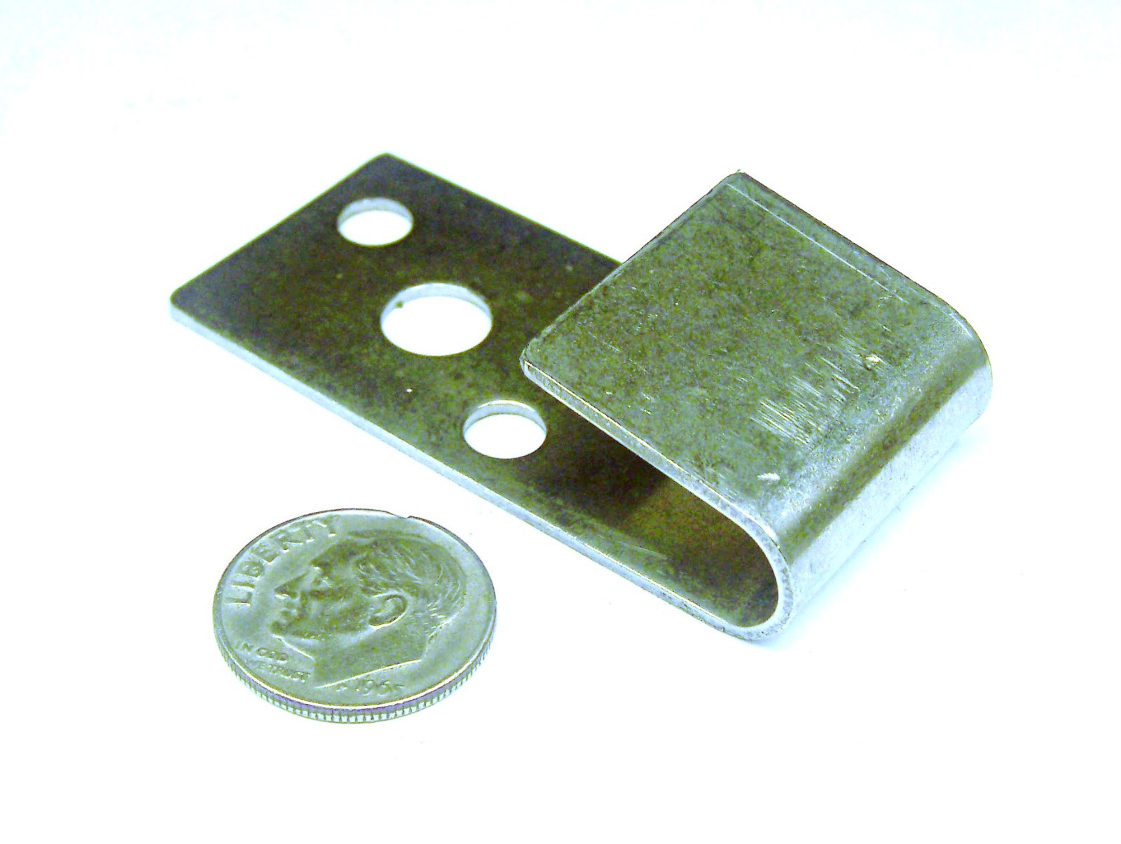 FIRE EXTINGUISHER SS WALL HANGER HOOK BRACKET NOS 2-1/8″ L BACK X 9/16″ D 1″ W