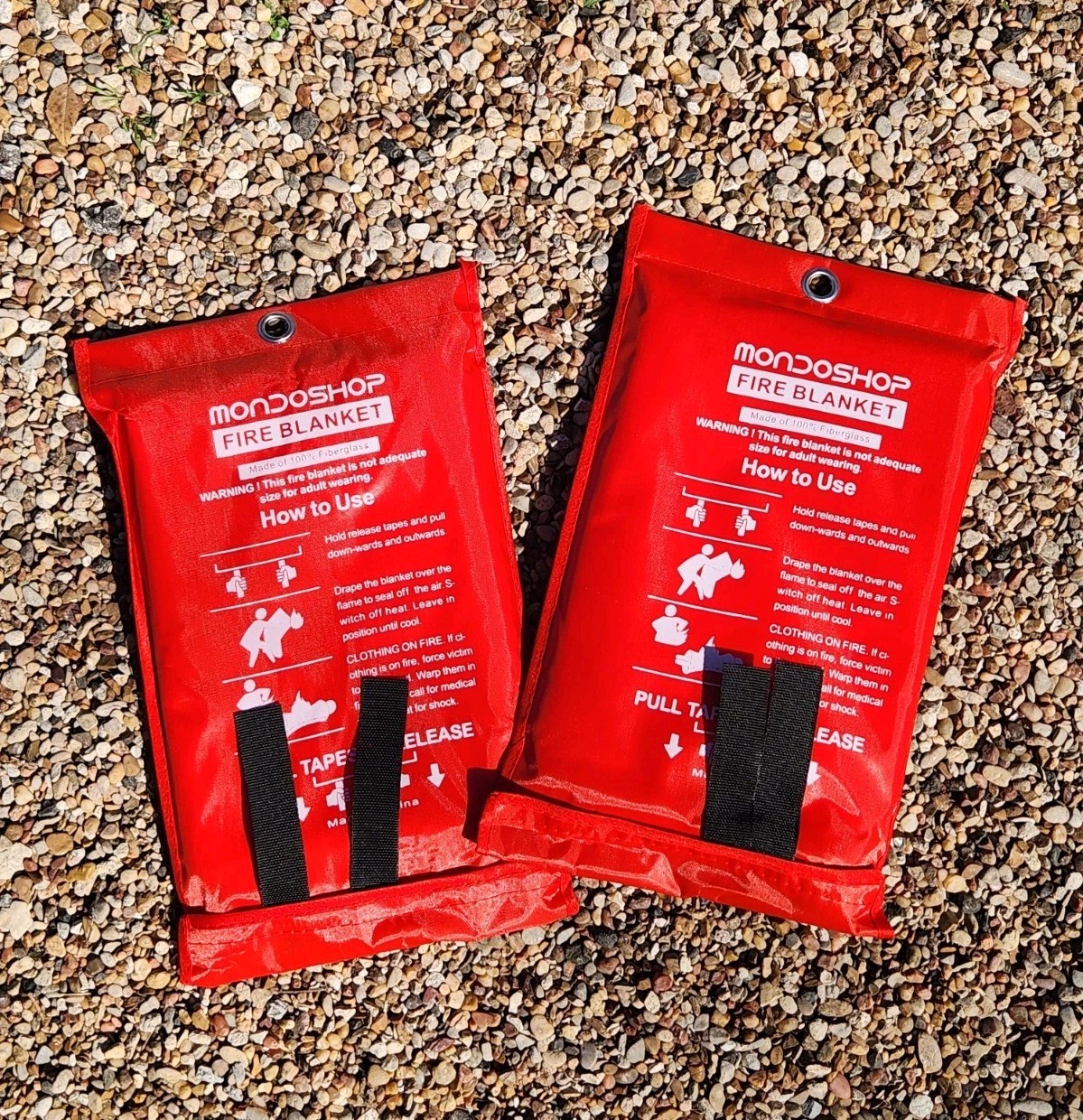 2 Pack Fire Blanket Fiberglass Emergency Home Retardant Prepared 3.3’x3.3′ 40×40
