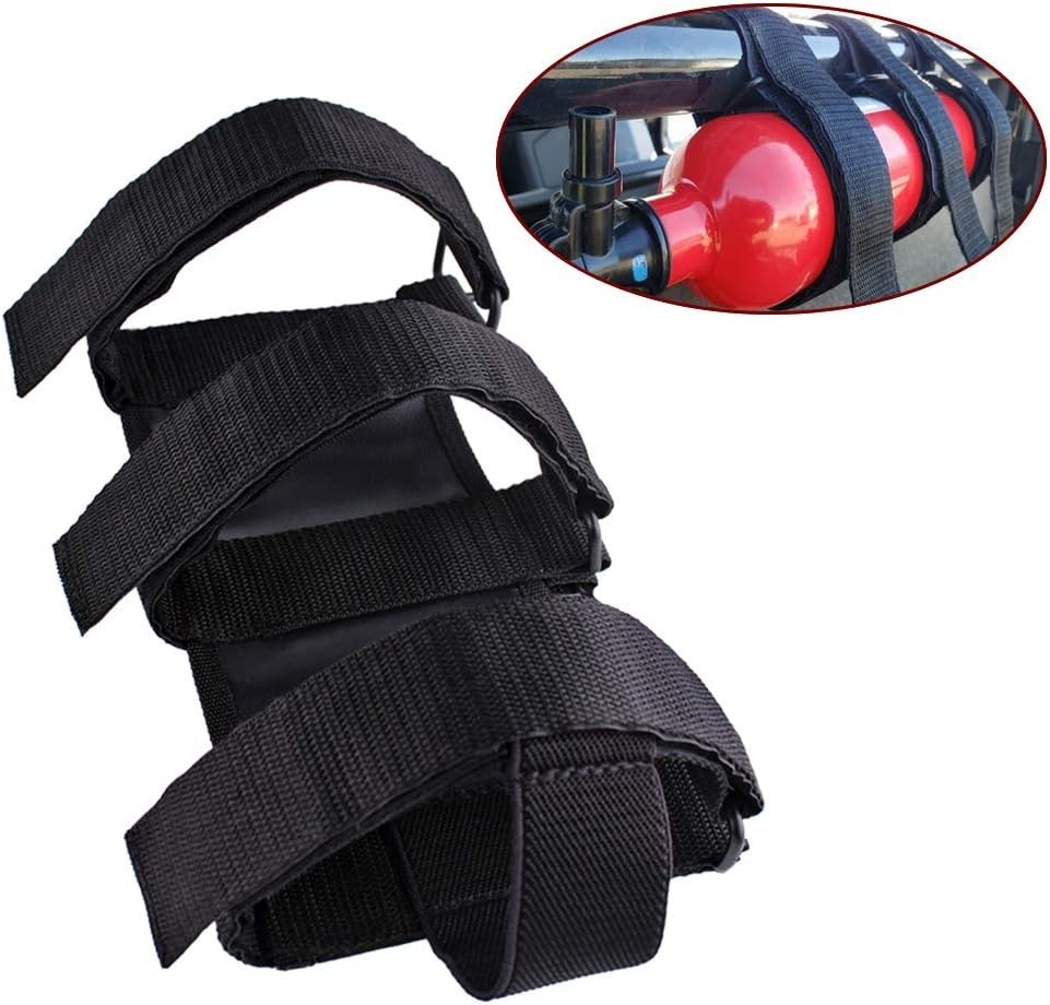 2PCS Offroad Roll Bar Fire Extinguisher Holder Compatible with Polaris UTV RZ…