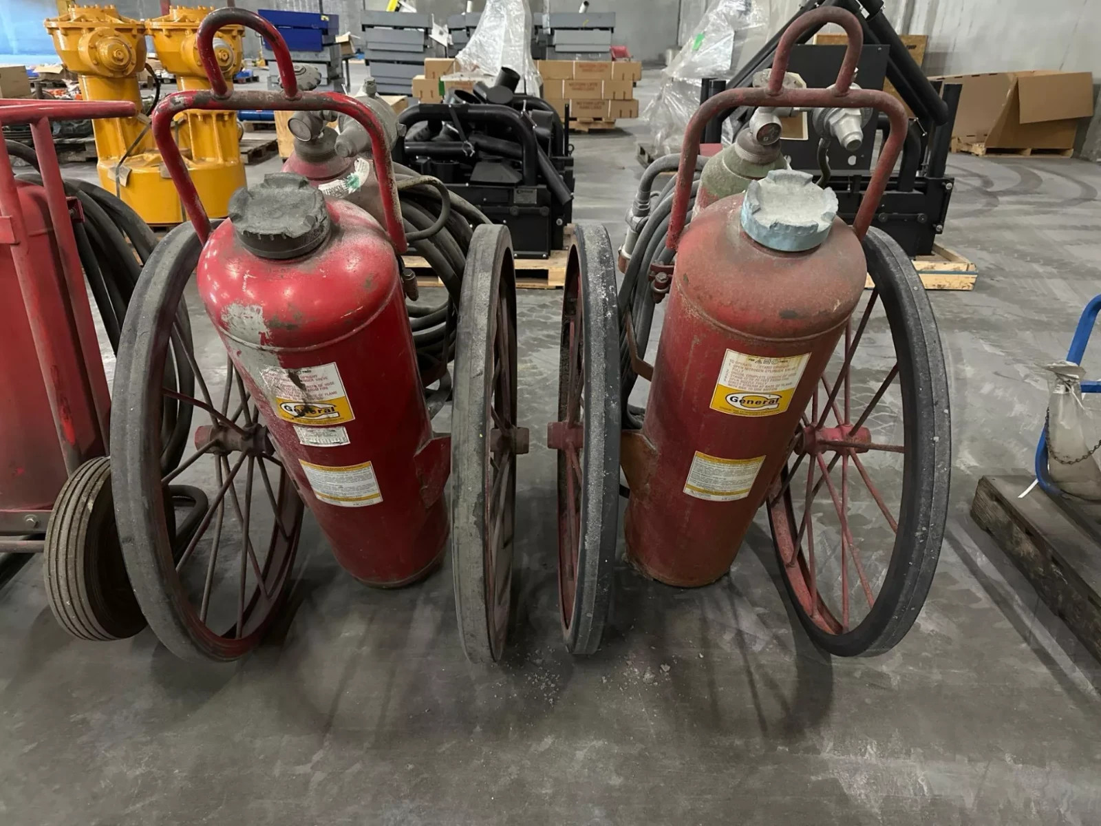 150 Lb. Rolling tow behind fire Extinguisher TLWC-150G ABC Dry Chemical Type