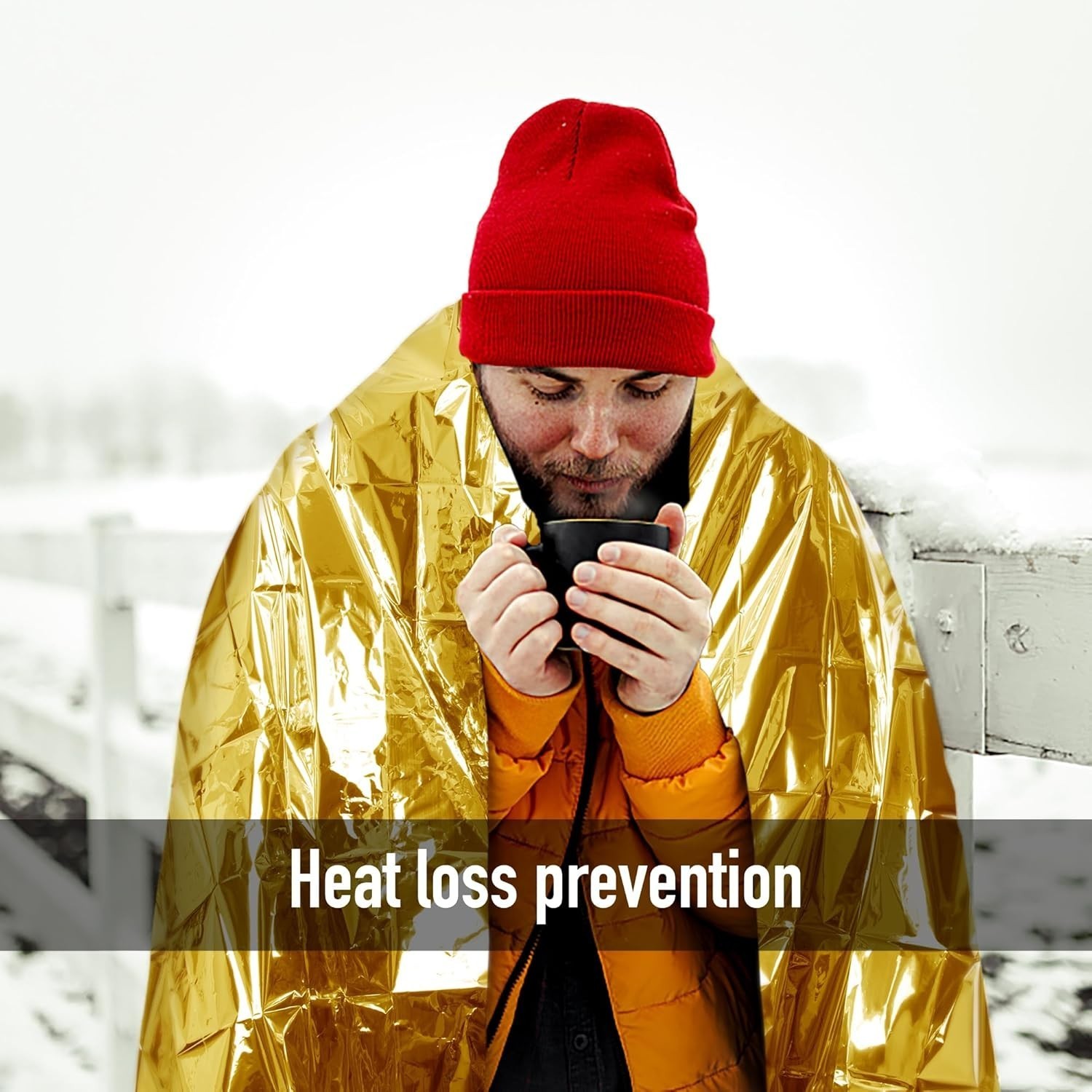 Emergency Blanket 12-Pack Emergency Gold Foil Blanket– Perfect Outdoors Hiking