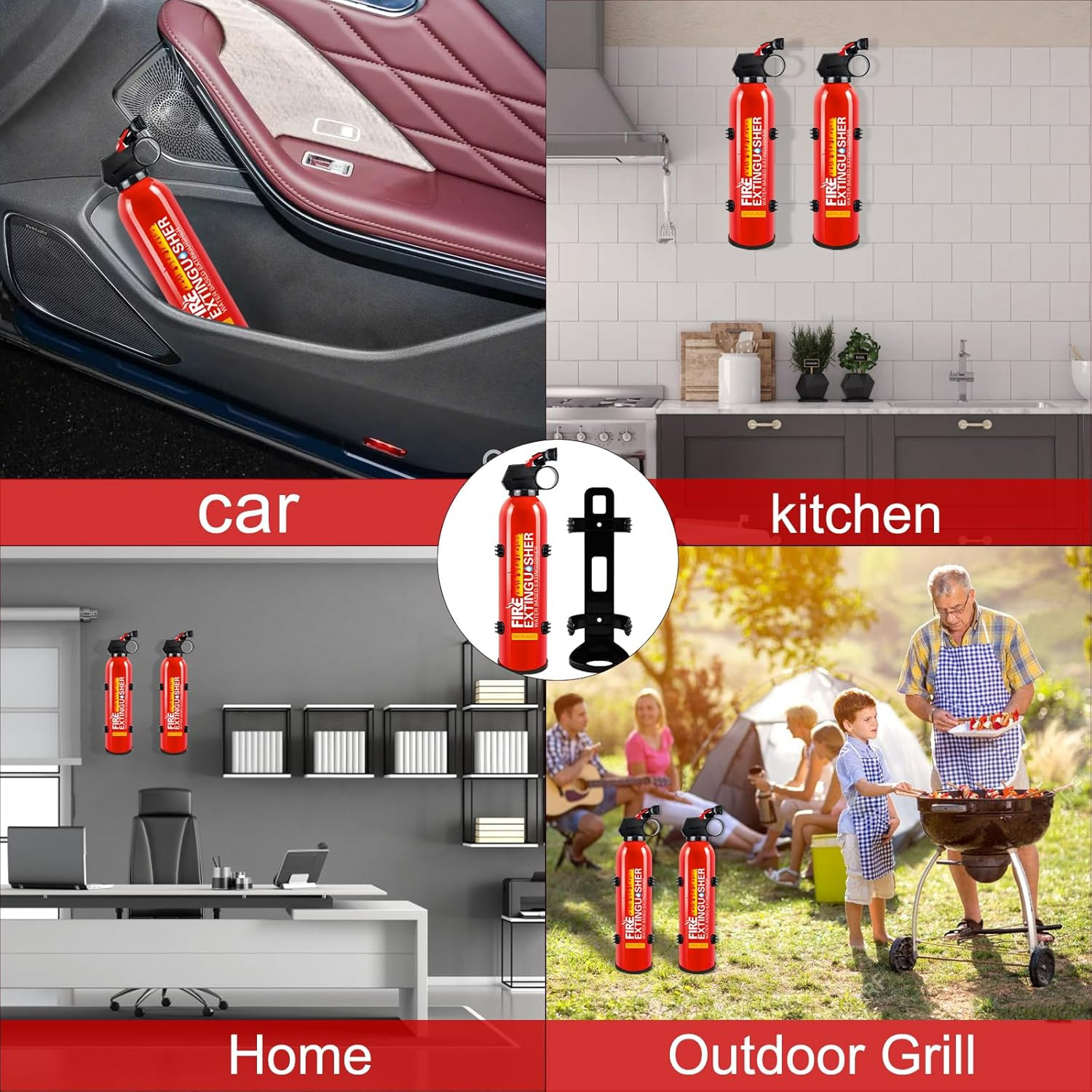 Fire Extinguisher for Boat – 3 Packs Fire Extinguisher for Home with Mount, 620M