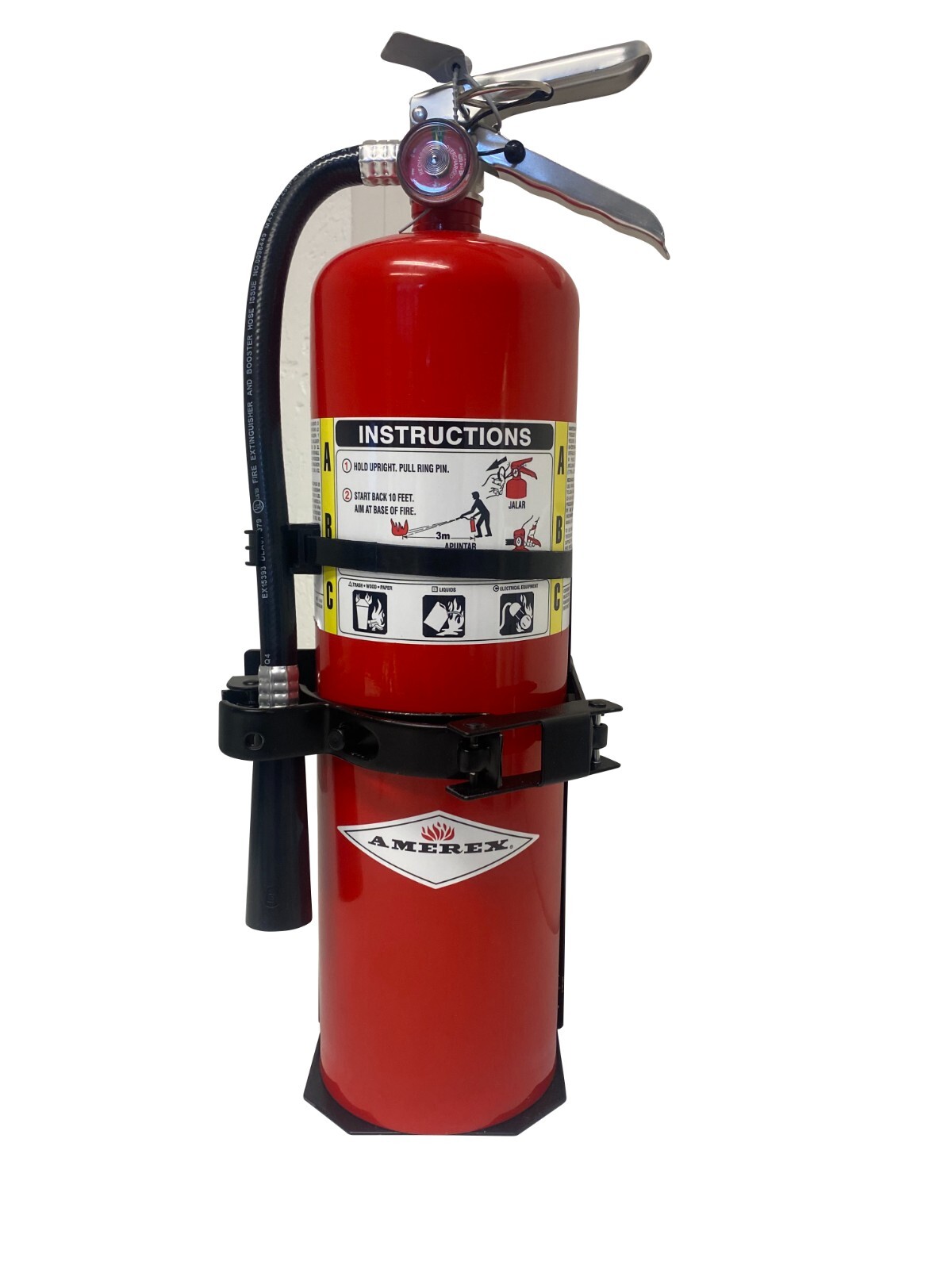 Heavy Duty 10 LB Dry Fire Extinguisher Vehicle Bracket Universal 809 5.25″ dia