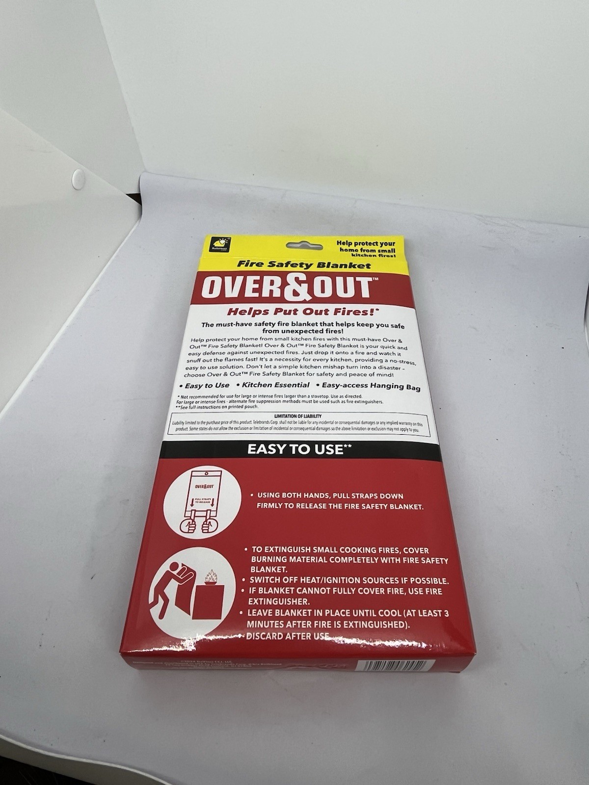 Fire Safety Blanket Over and Out (AS SEEN ON TV) 39.37″ x 38.18″