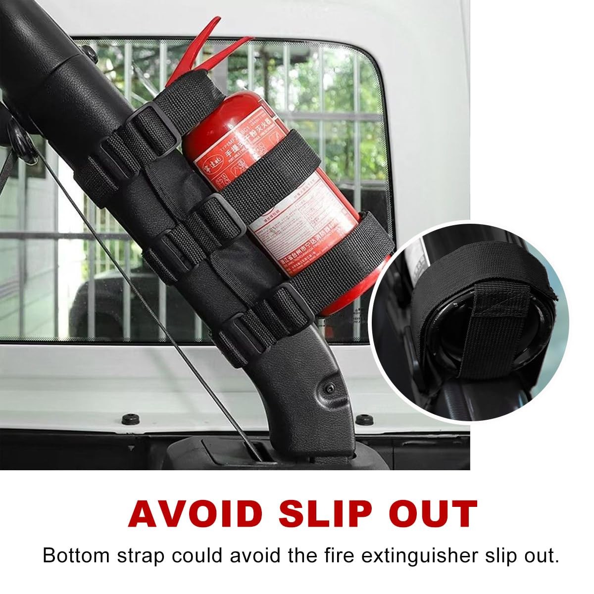 Adjustable Fire Extinguisher Mount Bracket Holder Stand Rack Car Mounting