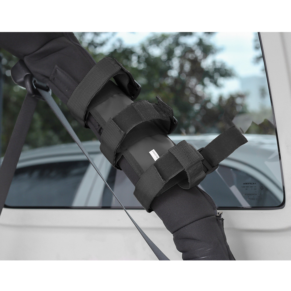 Black Roll Bar Fire Extinguisher Holder for 07 -22 Jeep JK JL Wrangler Unlimited