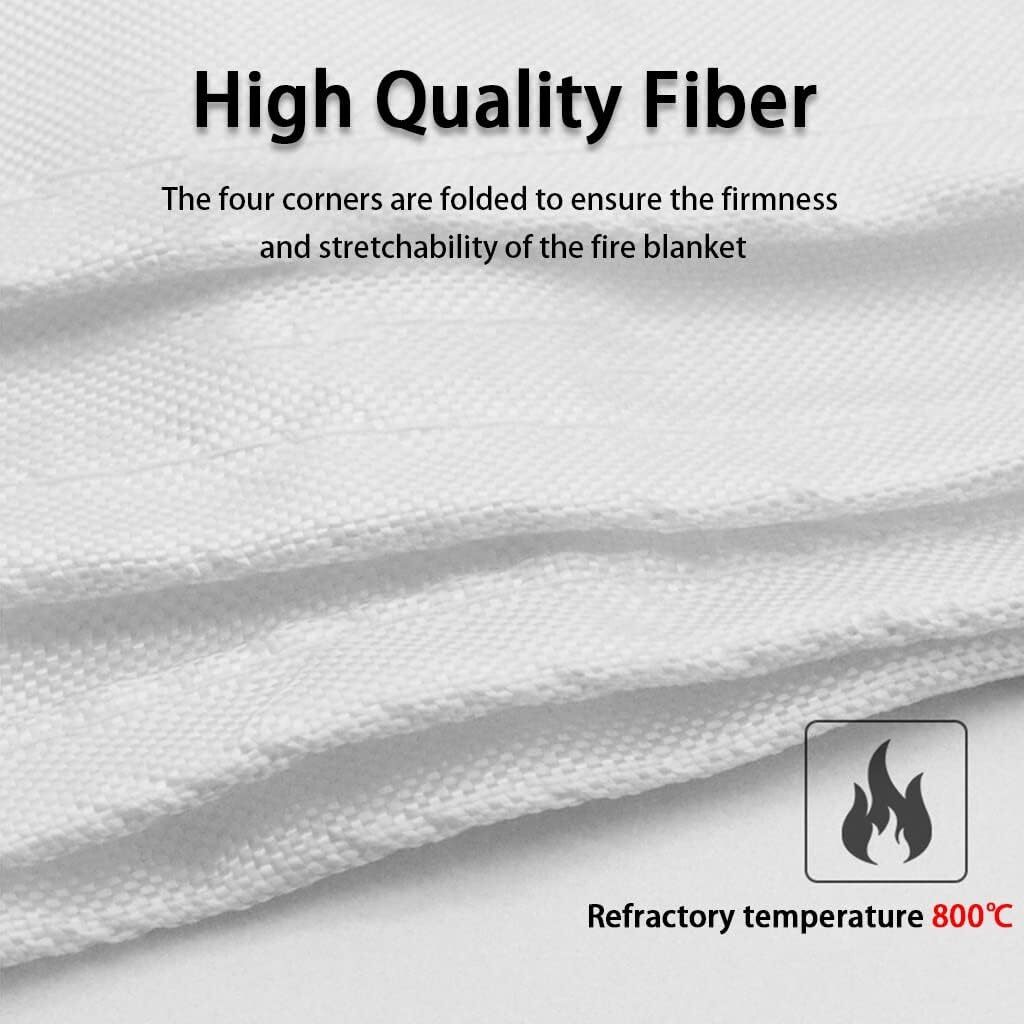 2Pcs Large Fire Blanket Fireproof Kitchen Caravan Emergency Safety Quick Release