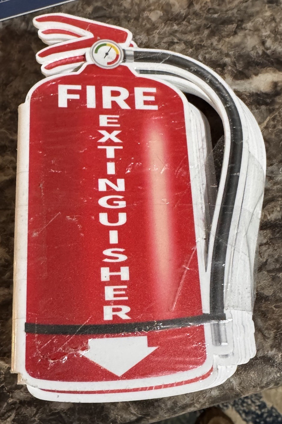 7 TWO WAY FIRE EXTINGUISHER SIGNS RED AND WHITE NEW NO BOX