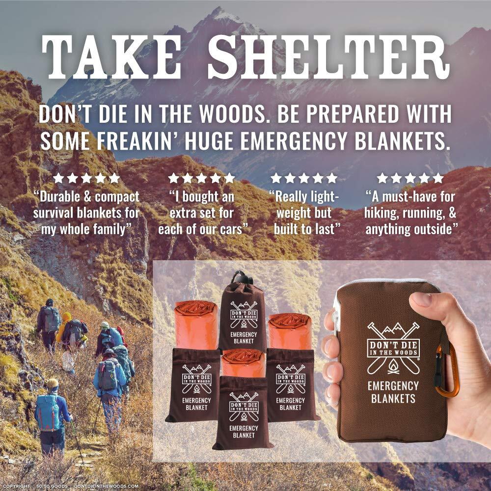 – Freakin’ Huge Emergency Blankets [4-Pack] Extra-Large Thermal Mylar Space Blan