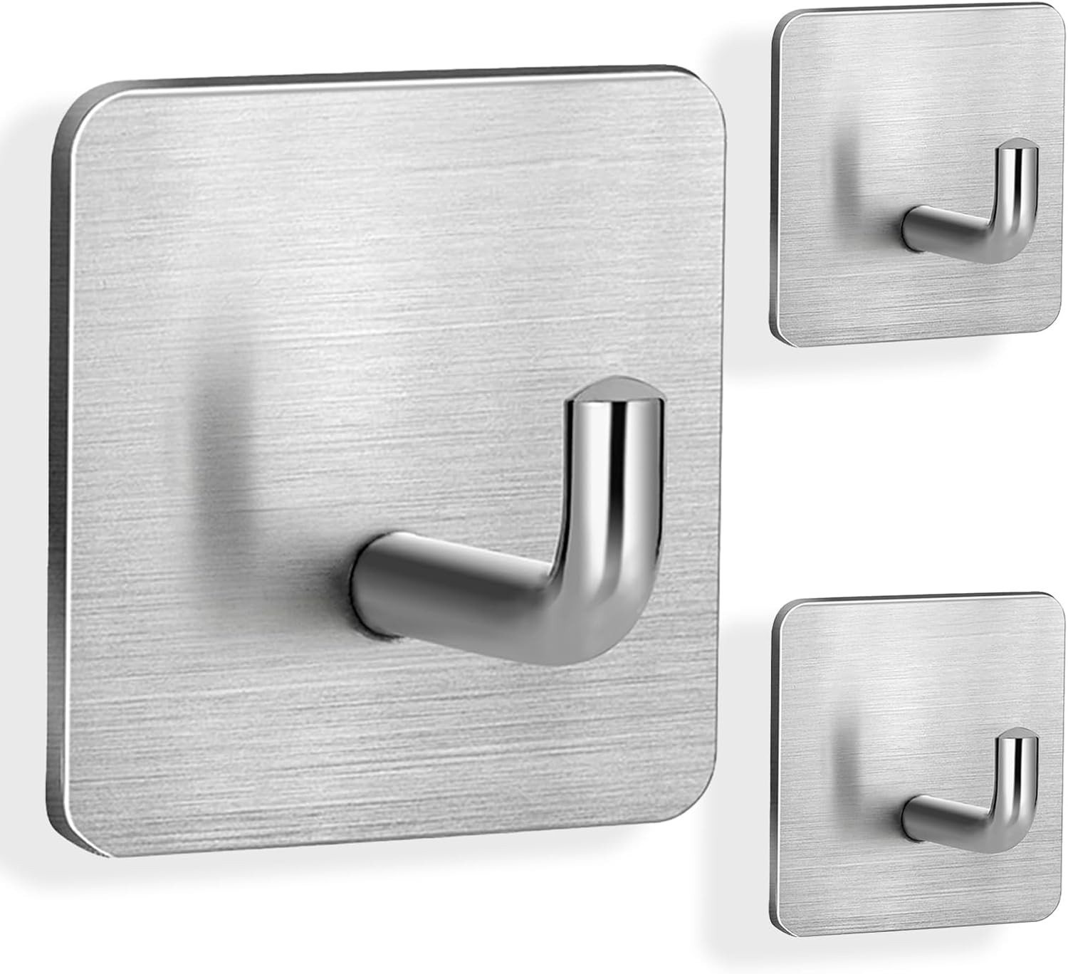 Adhesive Hooks 3 Pack Stainless Fire Blanket Wall