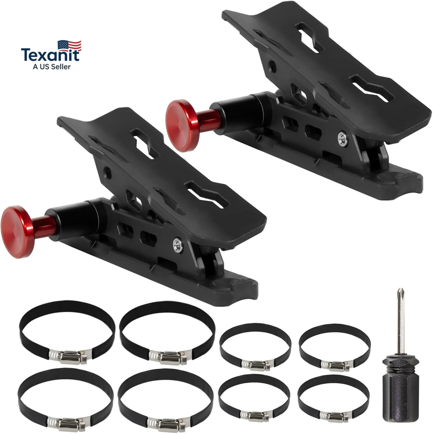 Quick Release Fire Extinguisher Mounts – 2-Pack Car Fire Extinguisher Holder Bra