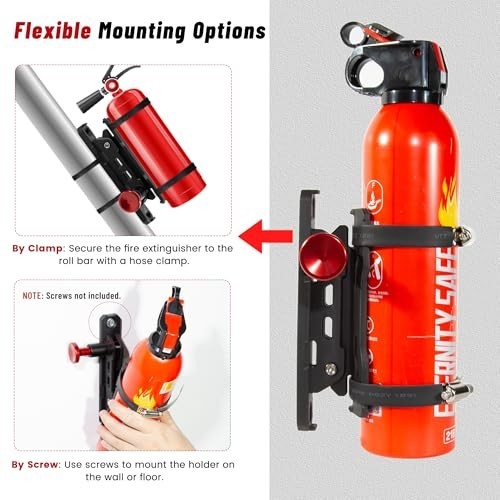 UTV Fire Extinguisher with Mount Kits- Quick Release Roll Bar Fire Extinguisher