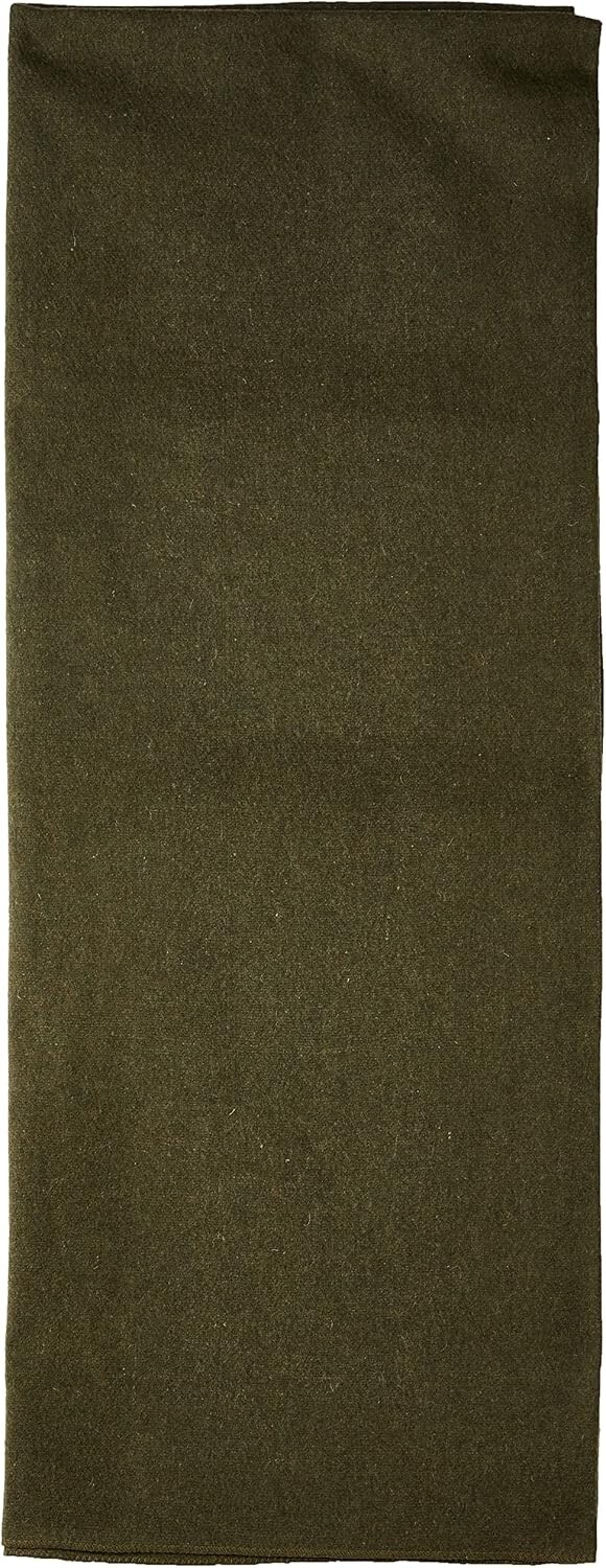 Heavyweight Olive Drab Wool Blanket – 80% Wool Fire Retardant, 66″ X 90″ Size