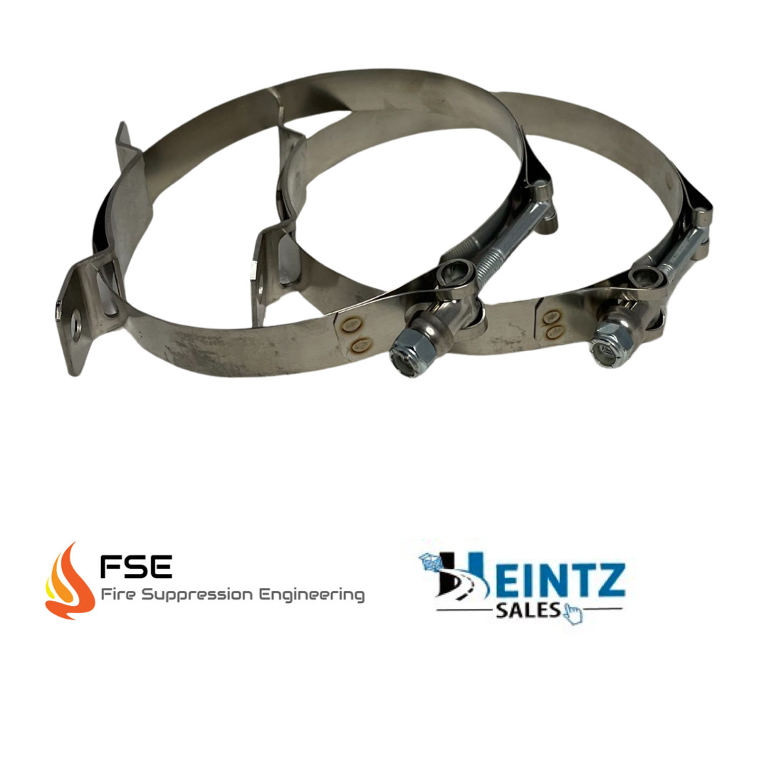 FSE 905-1525 Fire Suppression Engineering 5.25″ Clamp/Bracket Mount 10lb bottles