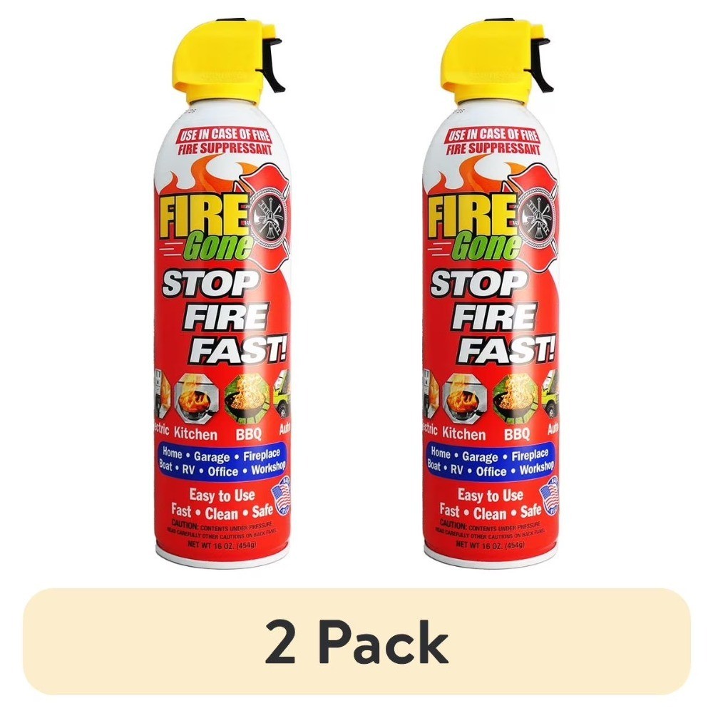 Fire Extinguishing Spray Aerosol Can 16 oz FFF Foaming Agent for Kitchen and