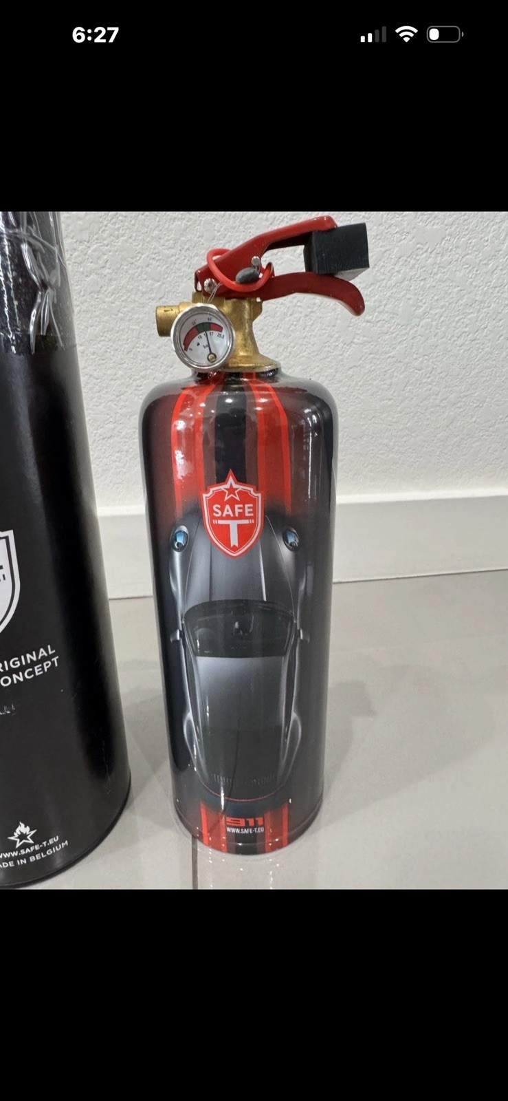 Safe-T Design Fire Extinguisher Porsche 911 992 Fully Functional Extinguisher