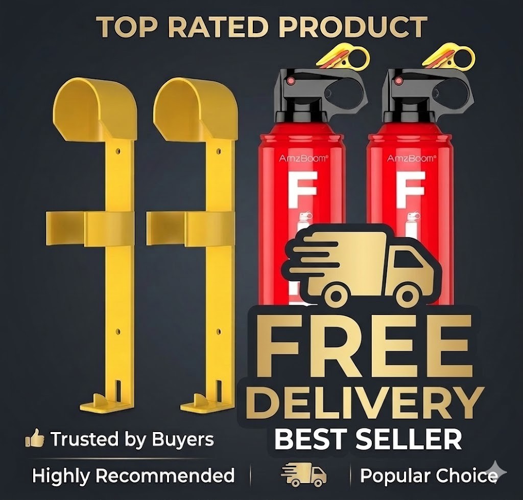 Fire Extinguisher-2-Pack – 4 In 1 with Mount Fire Extinguishers for House/Car