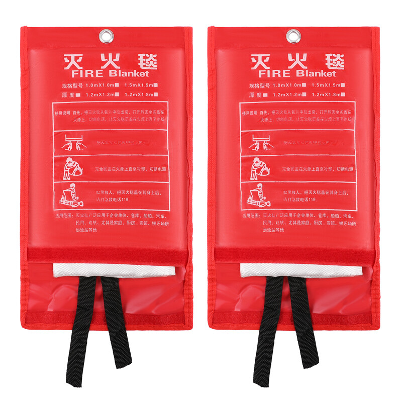 LARGE FIRE BLANKET Fiberglass Emergency Home Retardant Prepared 1m² Cover