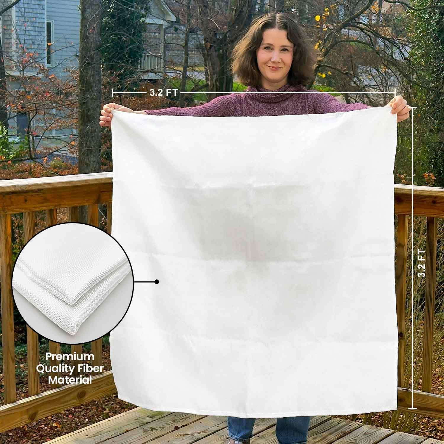 Manta supresion fuego emergencia de 2 pack 40×40 fibra vidrio cocina hogar