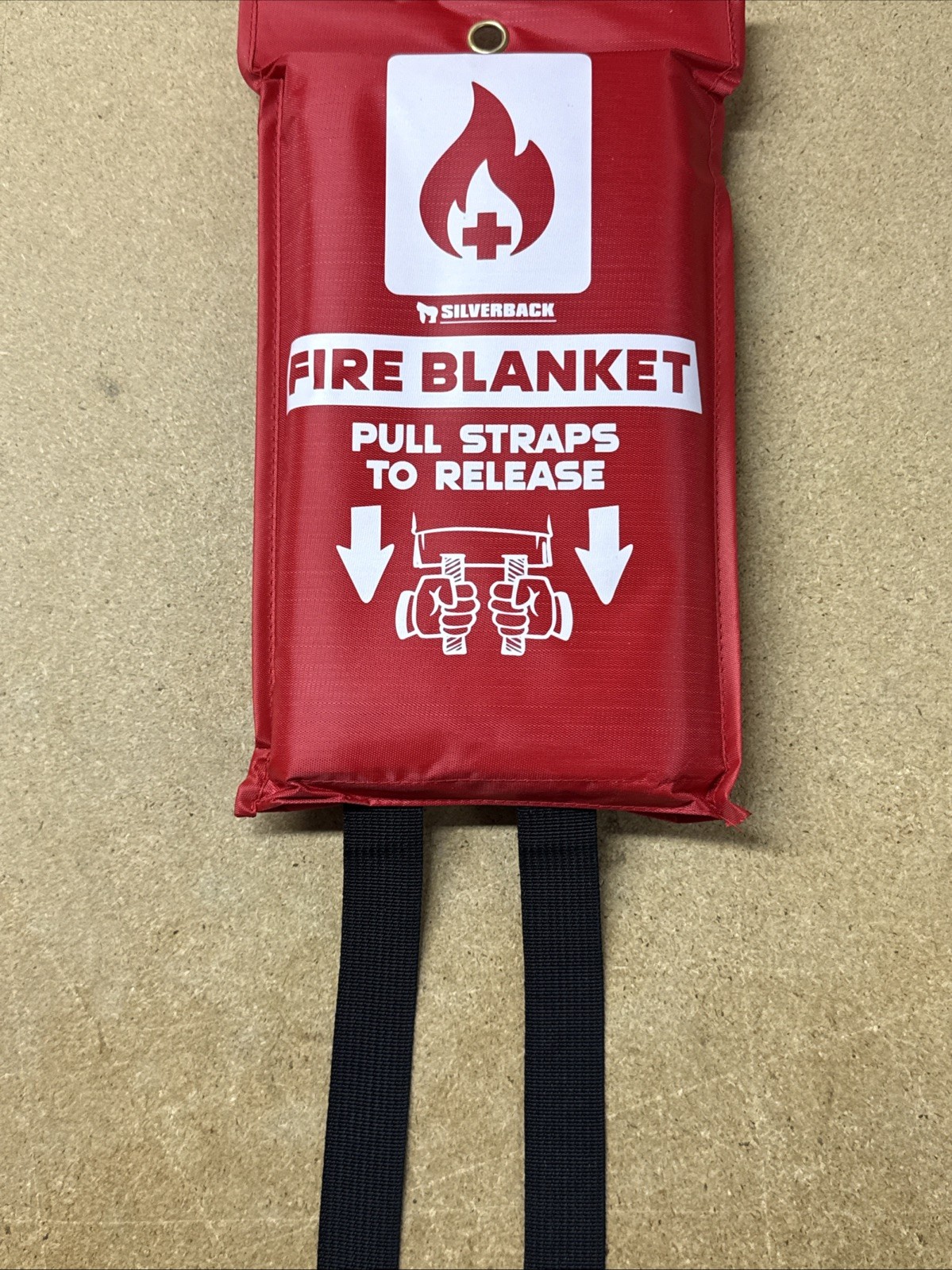 (2) Silverback 40″ X 40″ Fireproof Fiberglass Fabric Fire Blanket .. NIB