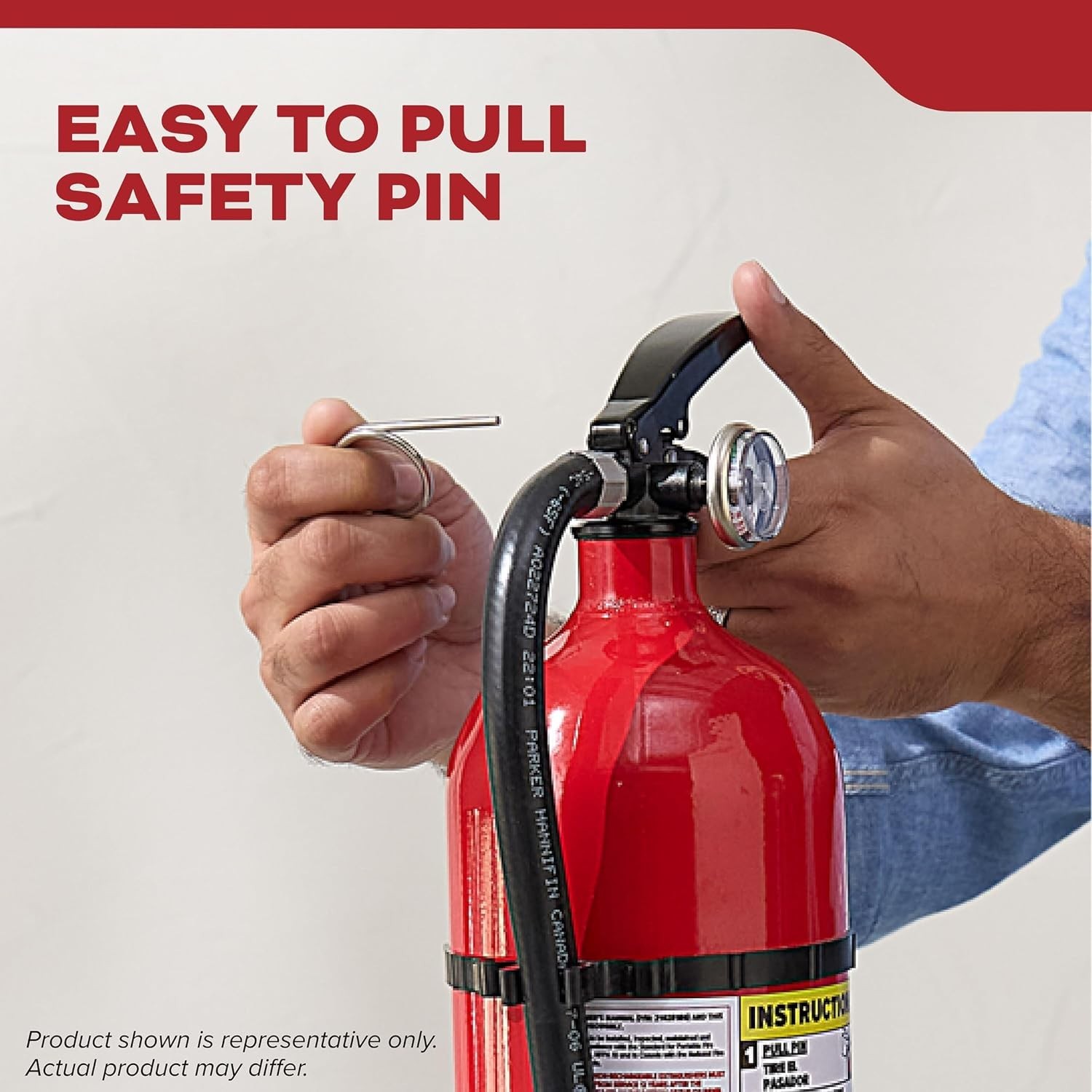 Kidde Fire Extinguisher Home Residential Use 2A10BC All-Metal Wall Hanger ABC
