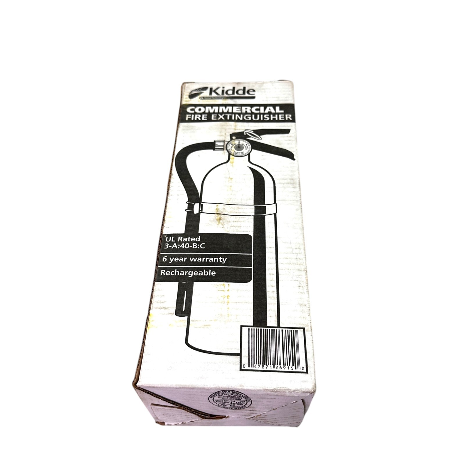 Kidde PRO-E 340 Commercial Fire Extinguisher ABC Dry Chemical 3-A:40-B:C Recharg