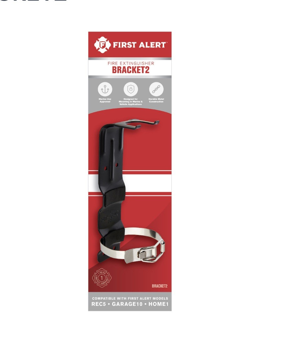 First Alert Small Fire Extinguisher Mounting Bracket – BRACKET2 NEW IN BOX