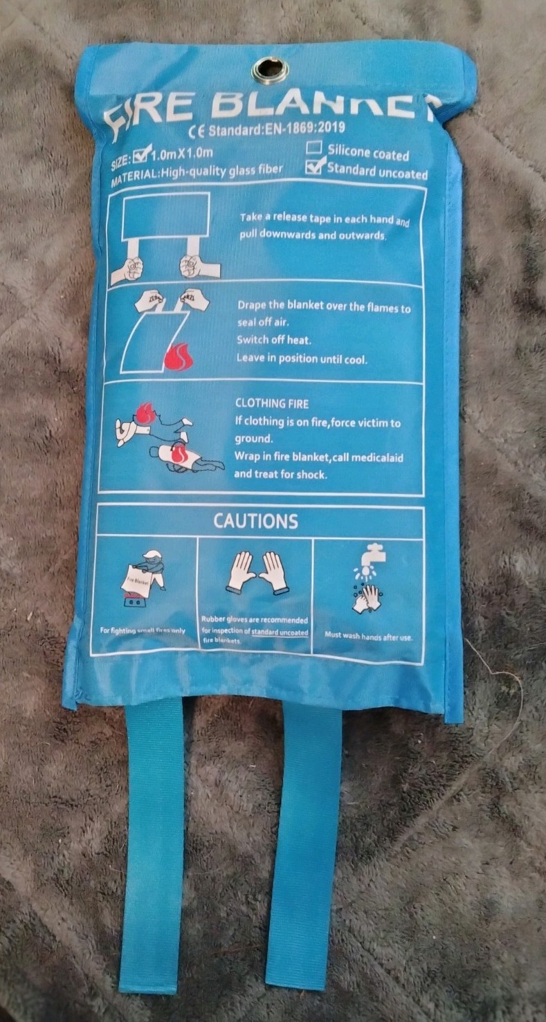 Fire Blanket Standard Uncoated Size 1.0 M By 1.0 M