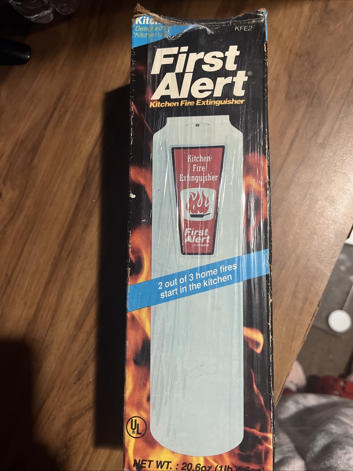 First Alert Kitchen Fire Extinguisher Liquids Grease Electrical KFE2S5 Vintage