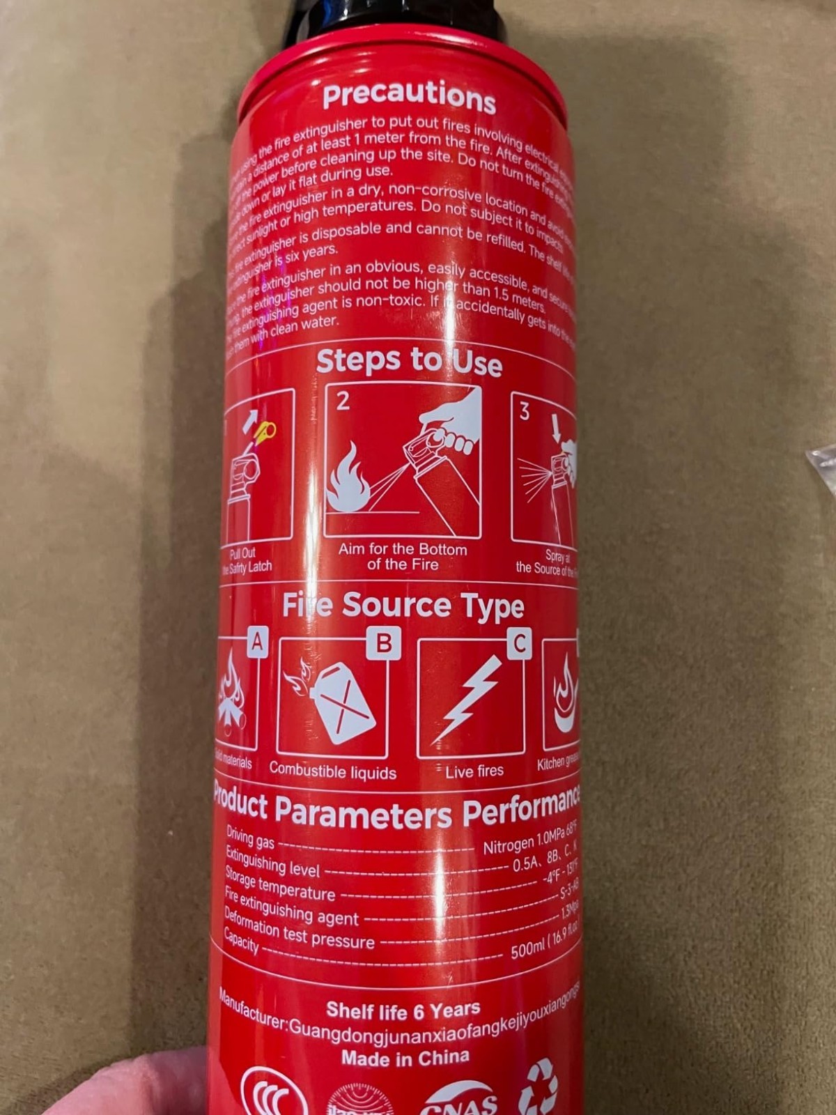 4 In1 Fire Extinguisher with Mount Fire Extinguishers for the House/Car/Kitchen.