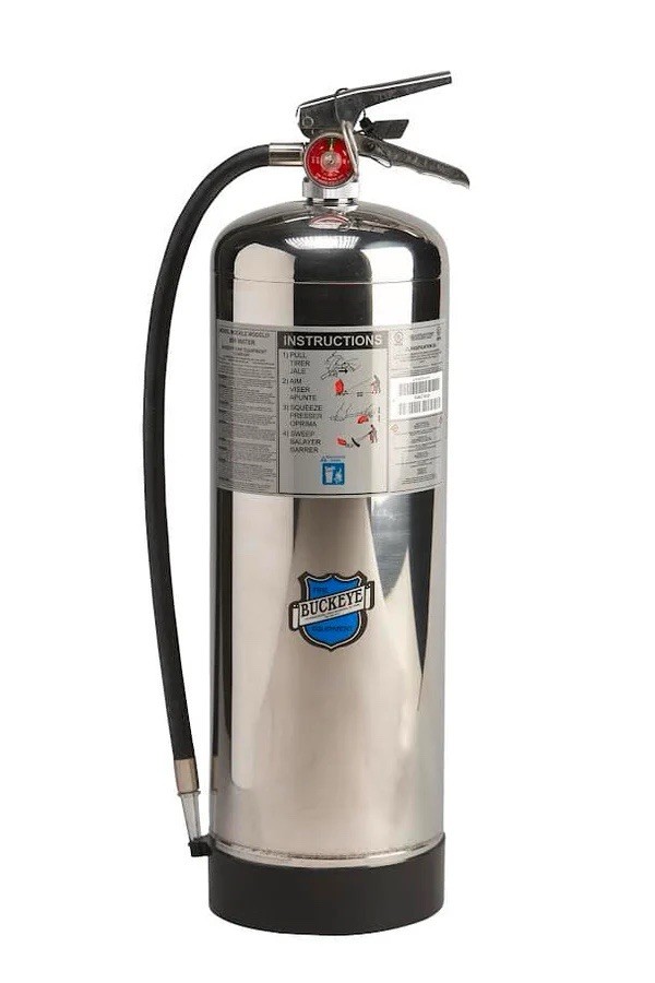 Buckeye Stainless Steel Pressurized Water Fire Extinguisher 2.5 Gallon – NIB