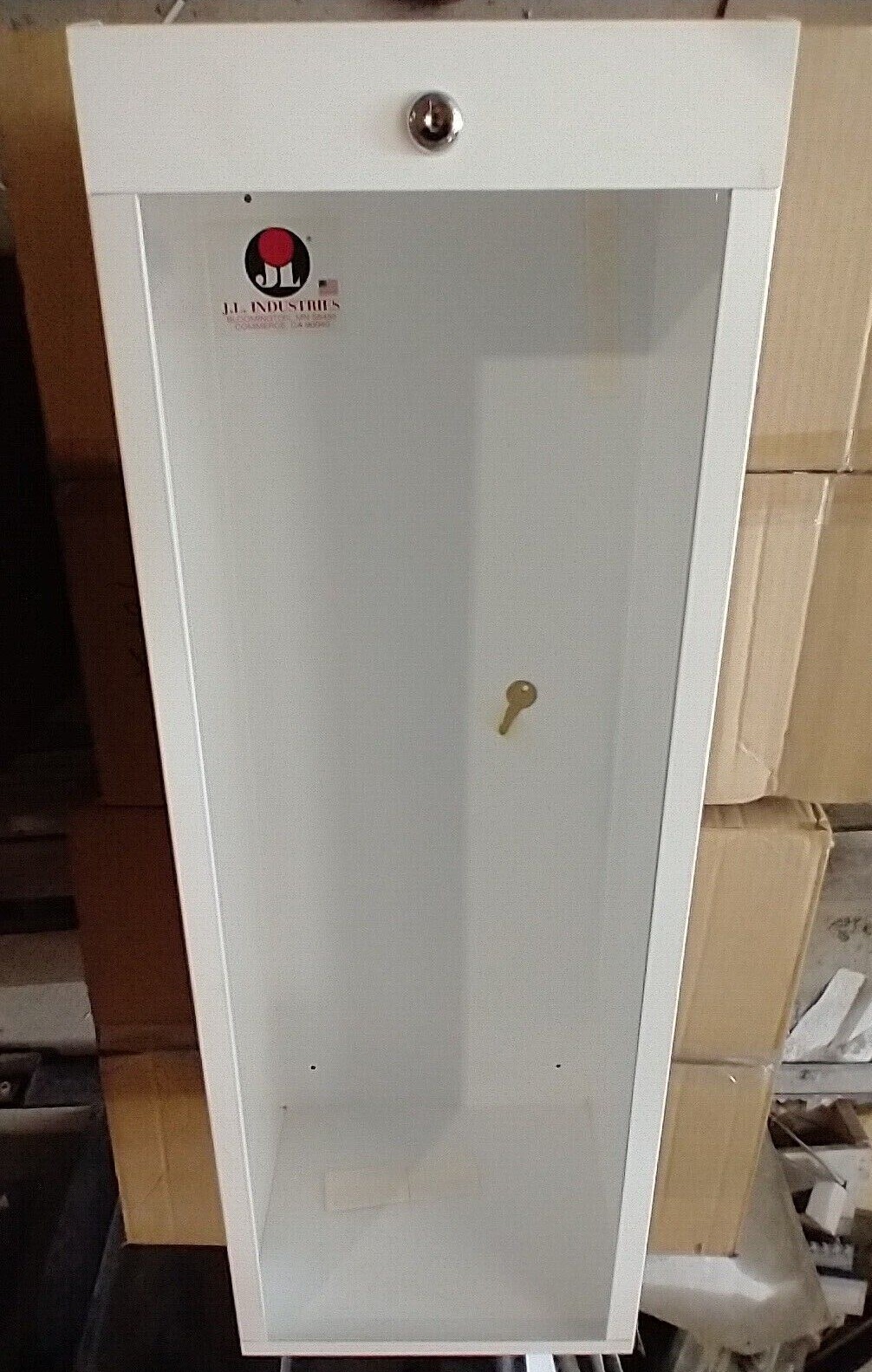 Lot of 2, JL BE9363Z30 White Fire Extinguisher Cabinet Wall Surface Mount 20lb