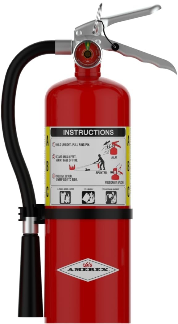 5 lb Dry Chemical Fire Extinguisher – ABC Class Safety Equipment, Portable Fire