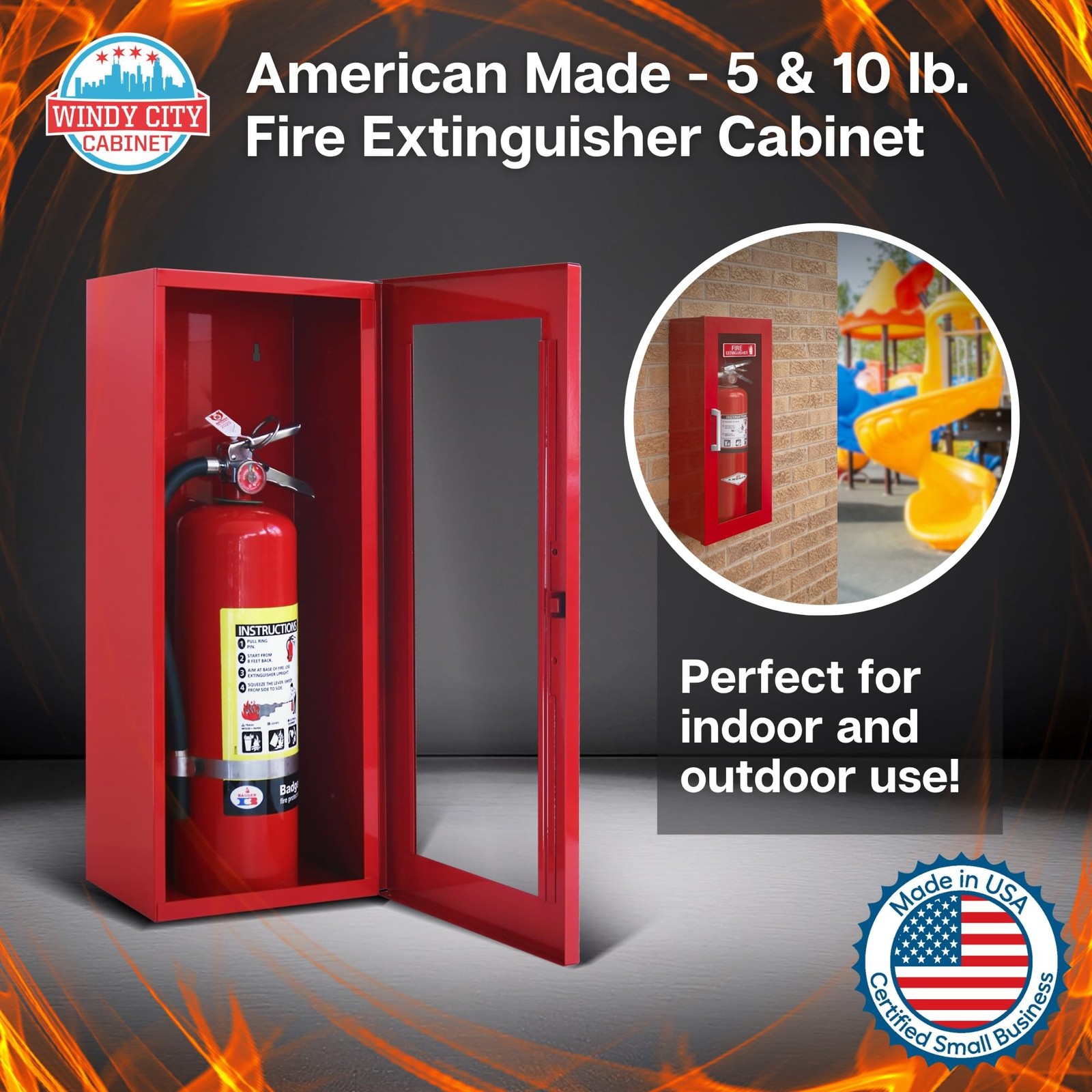Fire Extinguisher Mount for Wall & Surface – 22 Gauge Steel, USA Made – Fire …