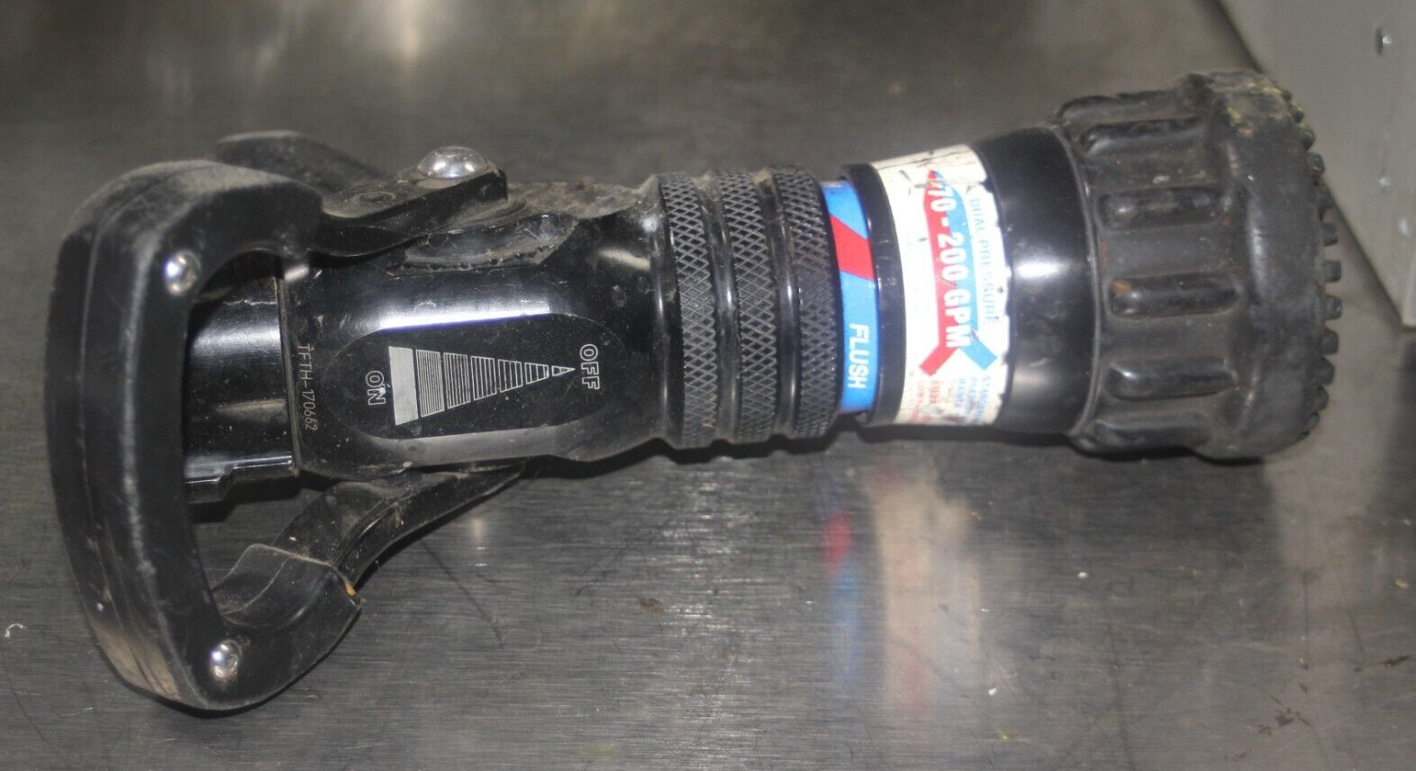Fire Force Dual Pressure Fire Nozzle 70-200 GPM TFTH-170662