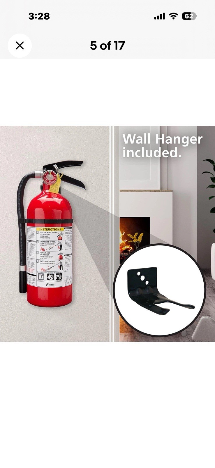 Kidde Pro 210 Fire Extinguisher – Rechargeable, Multi-Purpose Home & Office