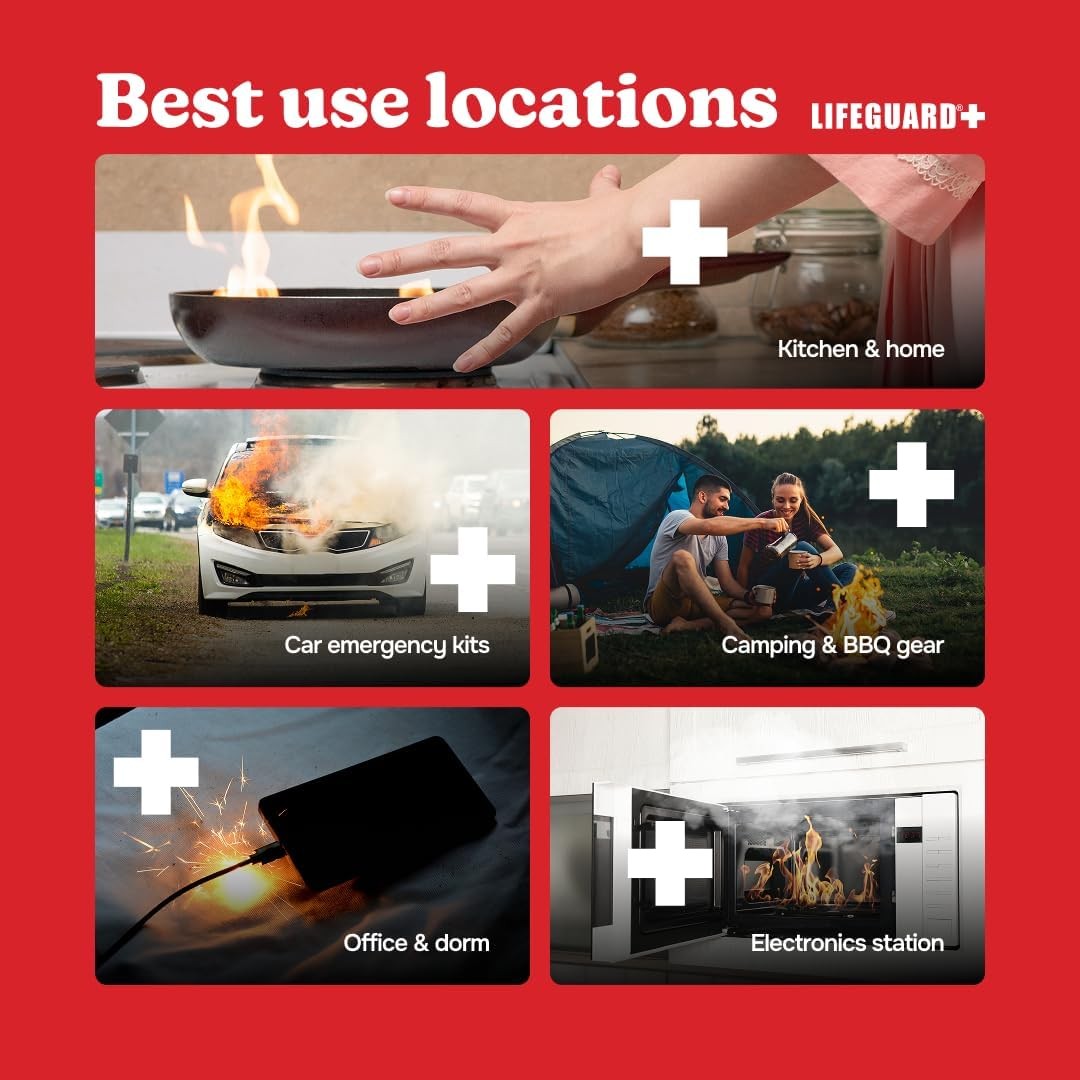 LIFEGUARD Aerosol Fire Extinguisher Spray – Non-Toxic, Eco-Friendly Fire Suppres