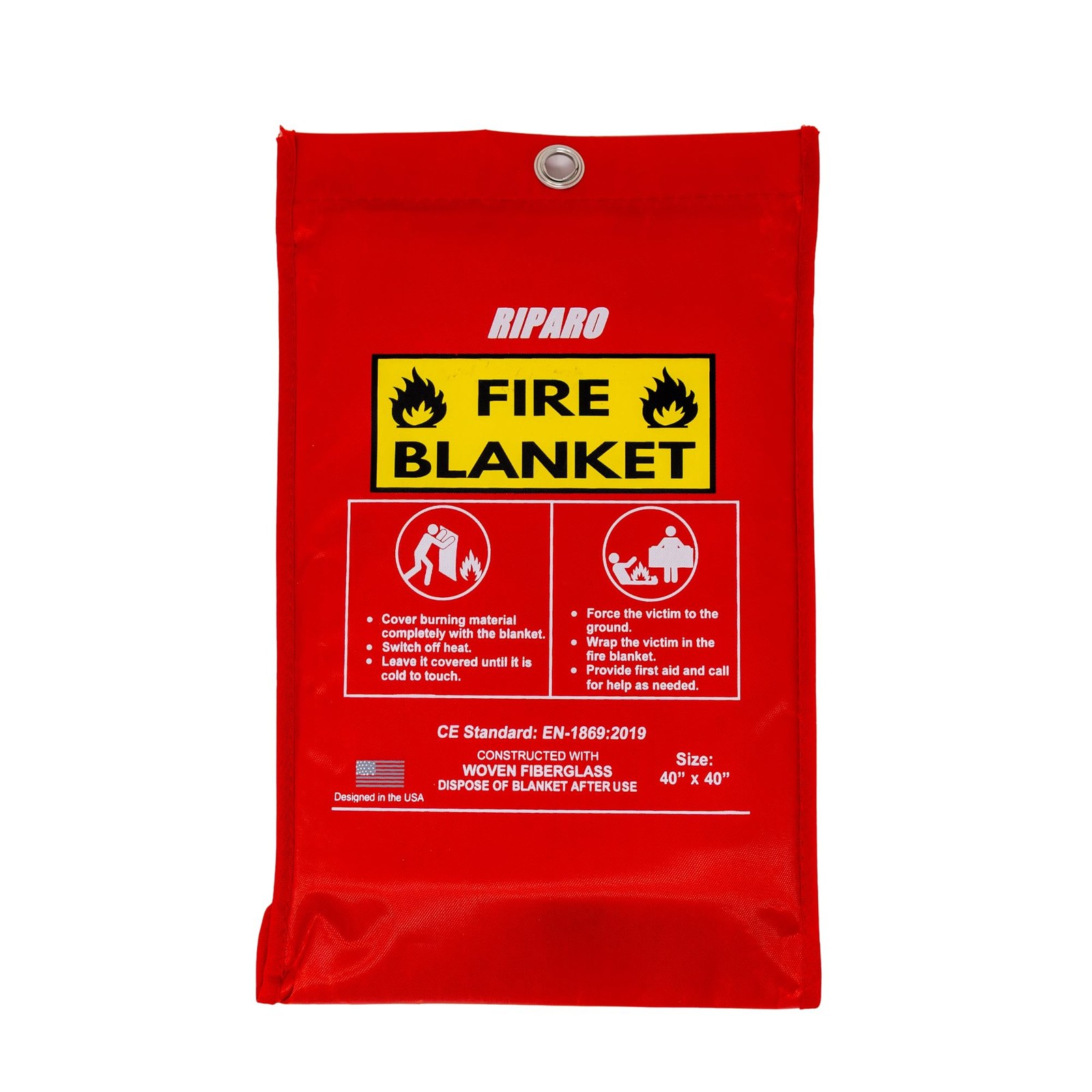 Riparo Emergency Fire Blanket for Home and Kitchen – Fire Suppression Blanket…