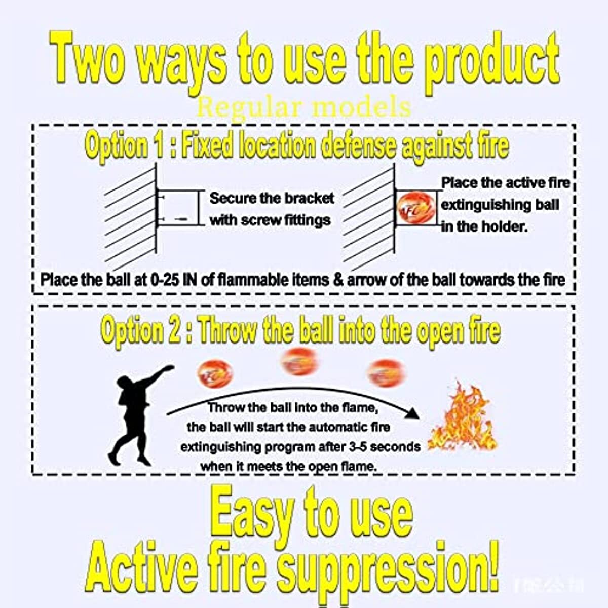 Self-Exciting Fire Extinguisher ball for Kitchen Electric Box Garage home car