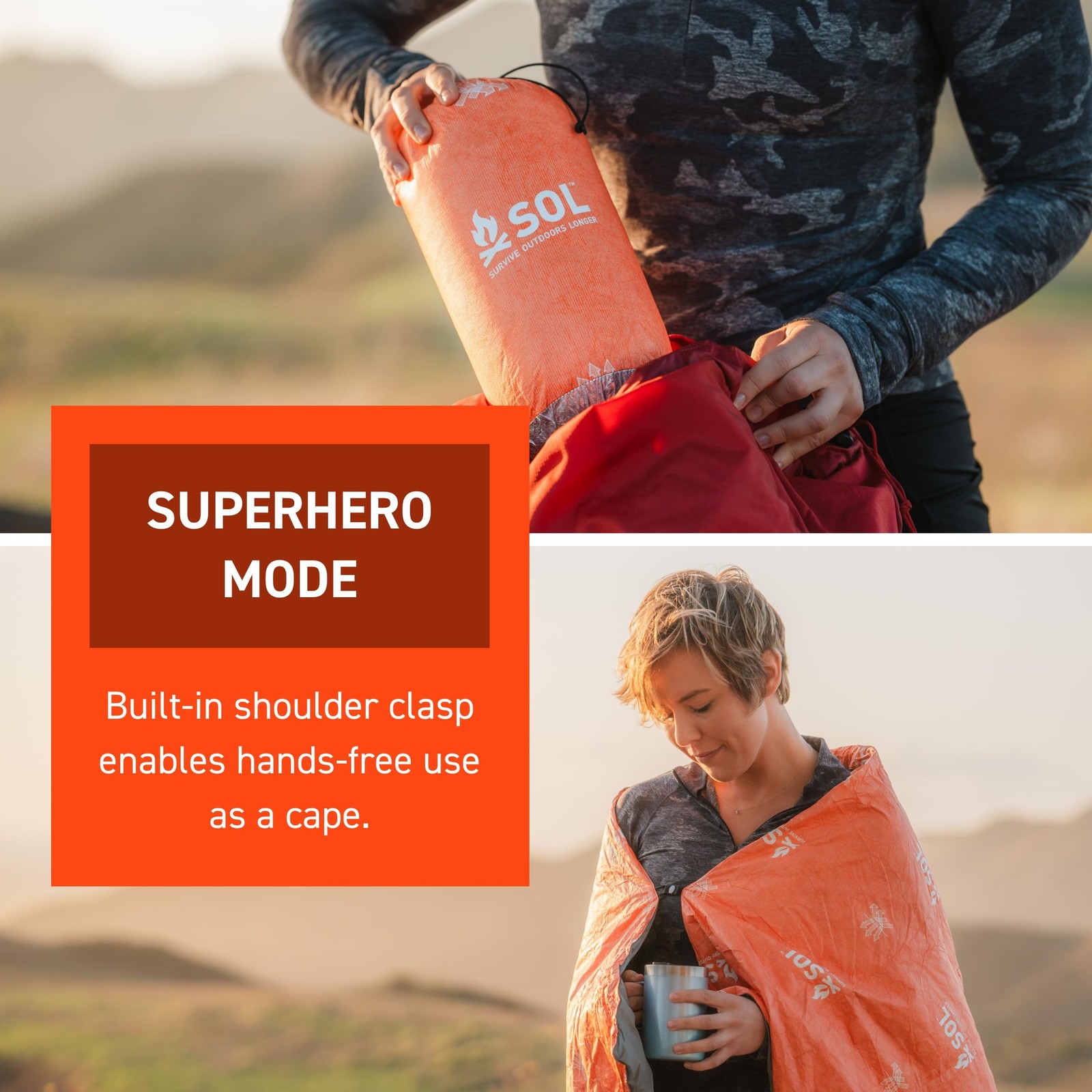 SOL Escape Insulated Blanket – Primaloft Adventure Blanket – Durable & Water-…