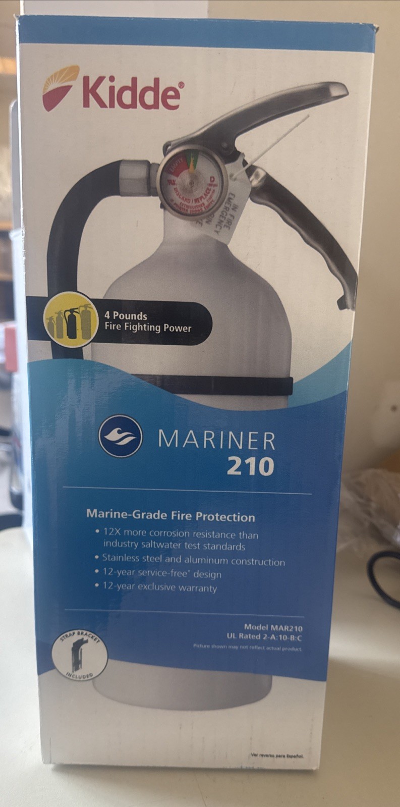 Kidde Mariner 210 A:B:C Marine Fire Extinguisher New/open box.