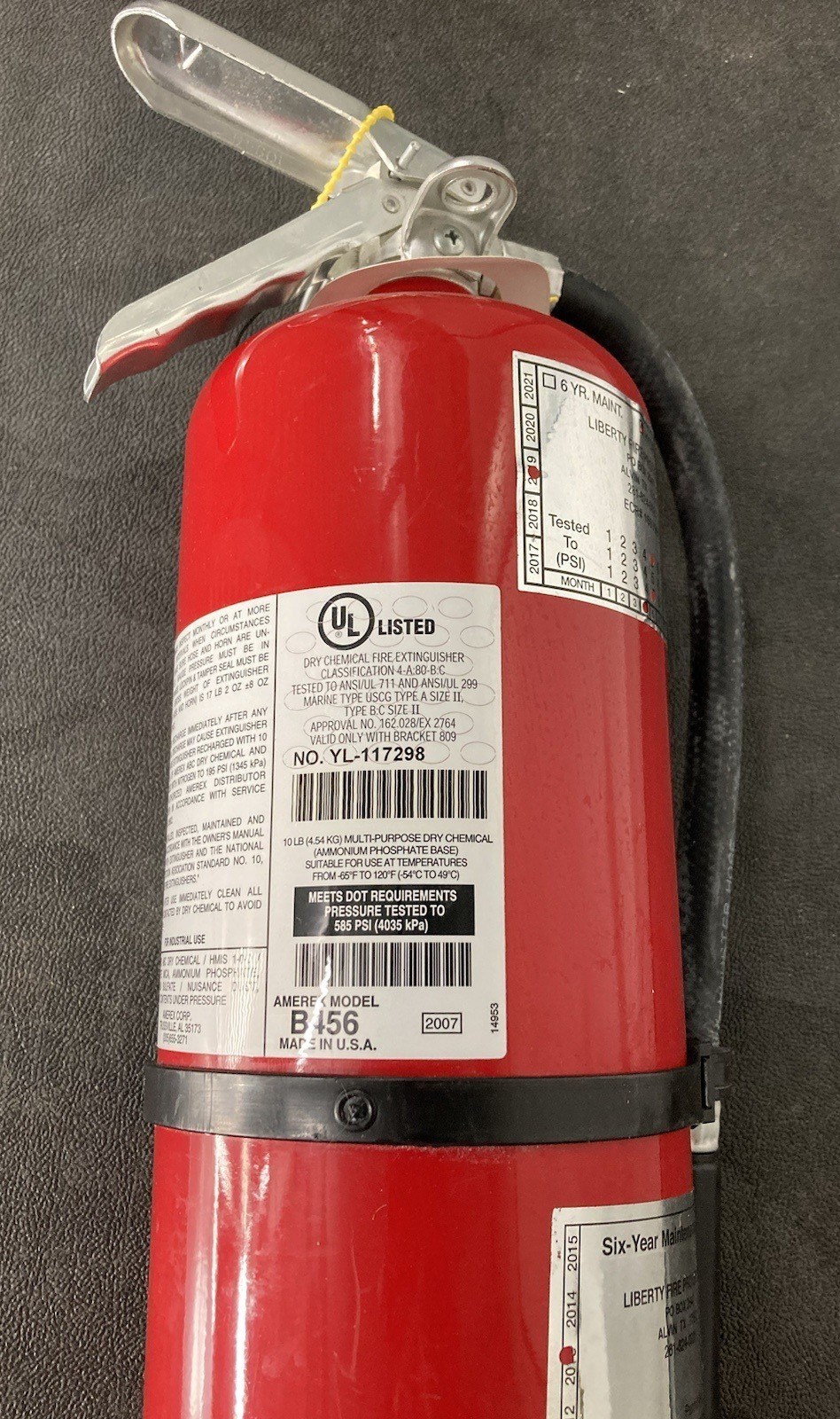 Amerex B456 10lb ABC Dry Chemical Extinguisher
