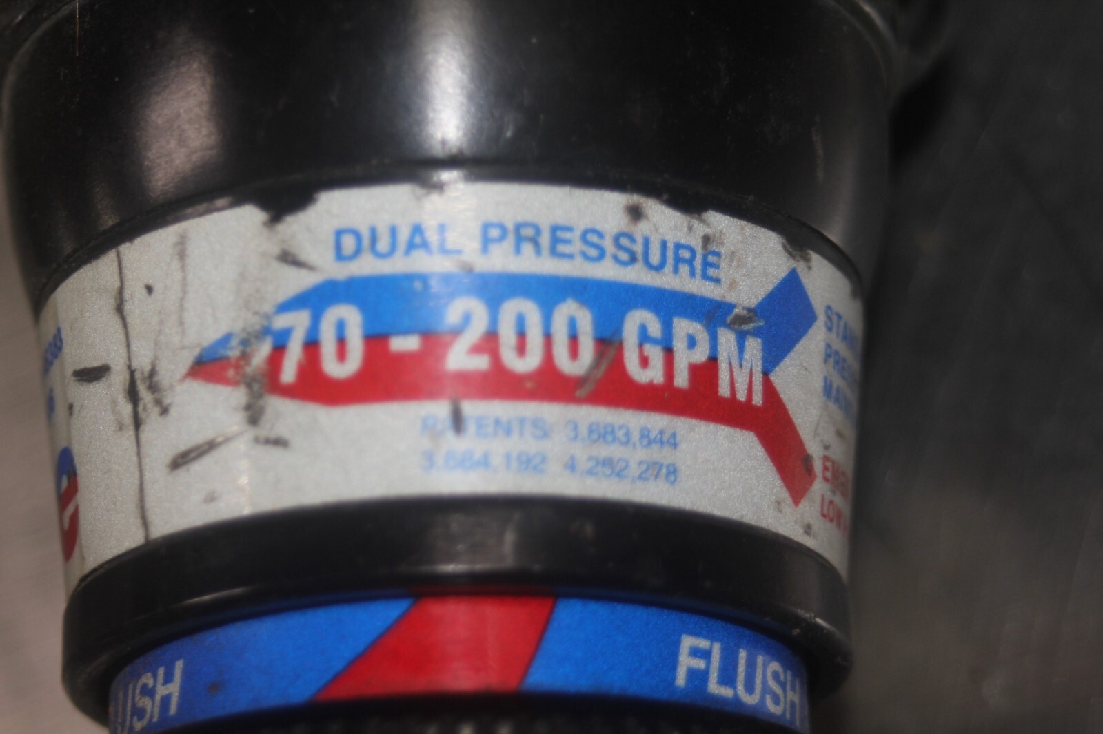 Fire Force Dual Pressure Fire Nozzle 70-200 GPM TFTH-170662