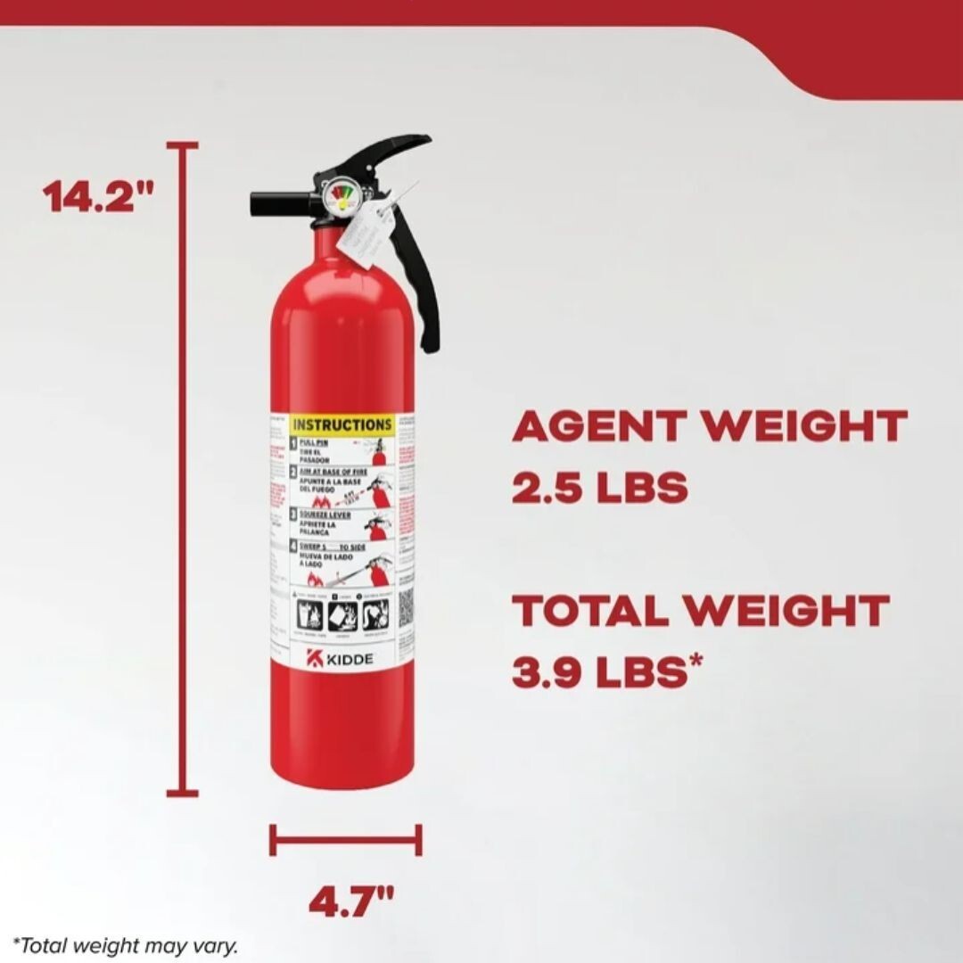 (2 pack) Kidde Basic Fire Extinguisher for Home, Residential 1A10BC