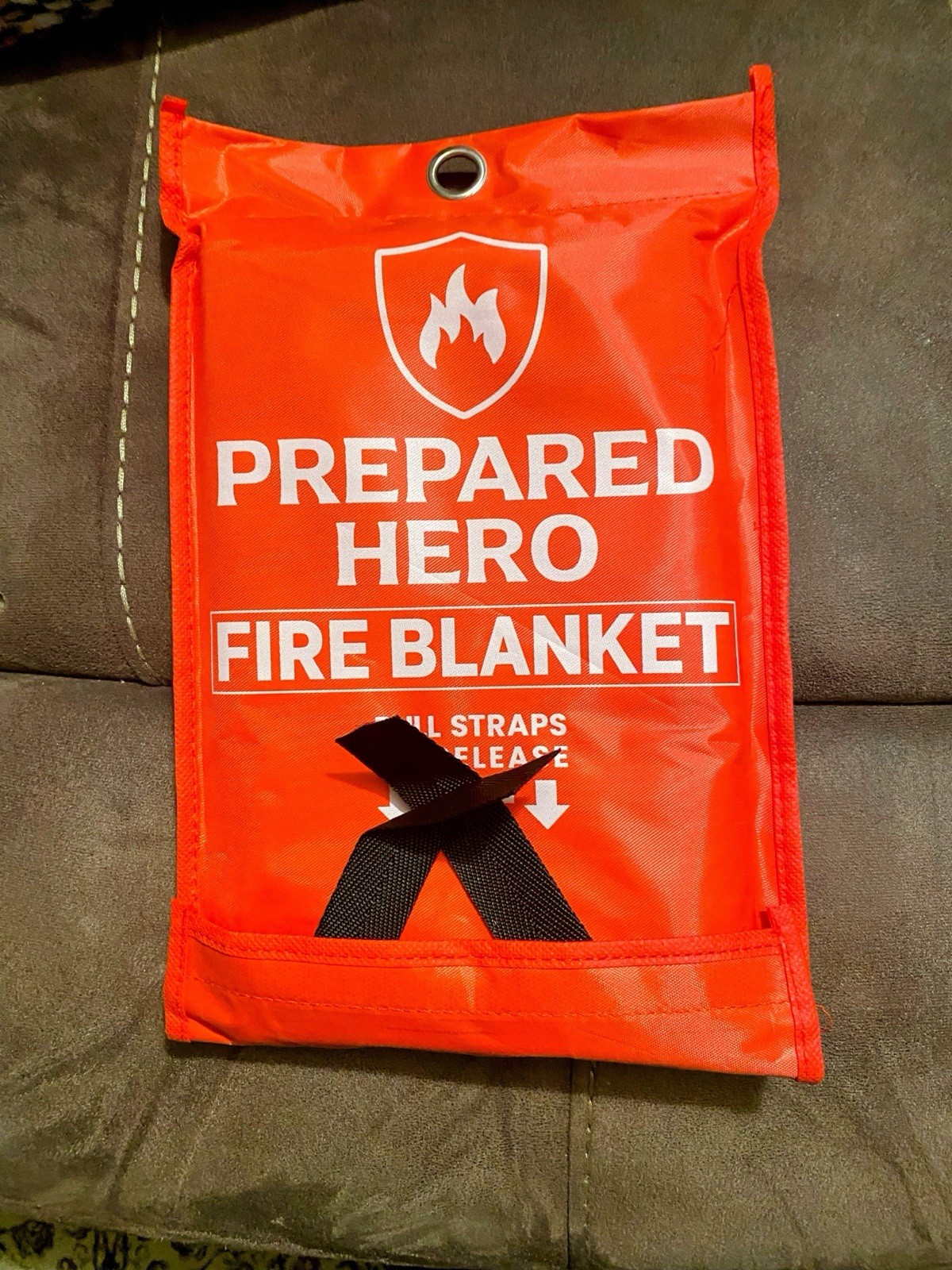 Fire Blanket Fiberglass Prepared Hero 39” x 39” Home Travel Emergency Retardant
